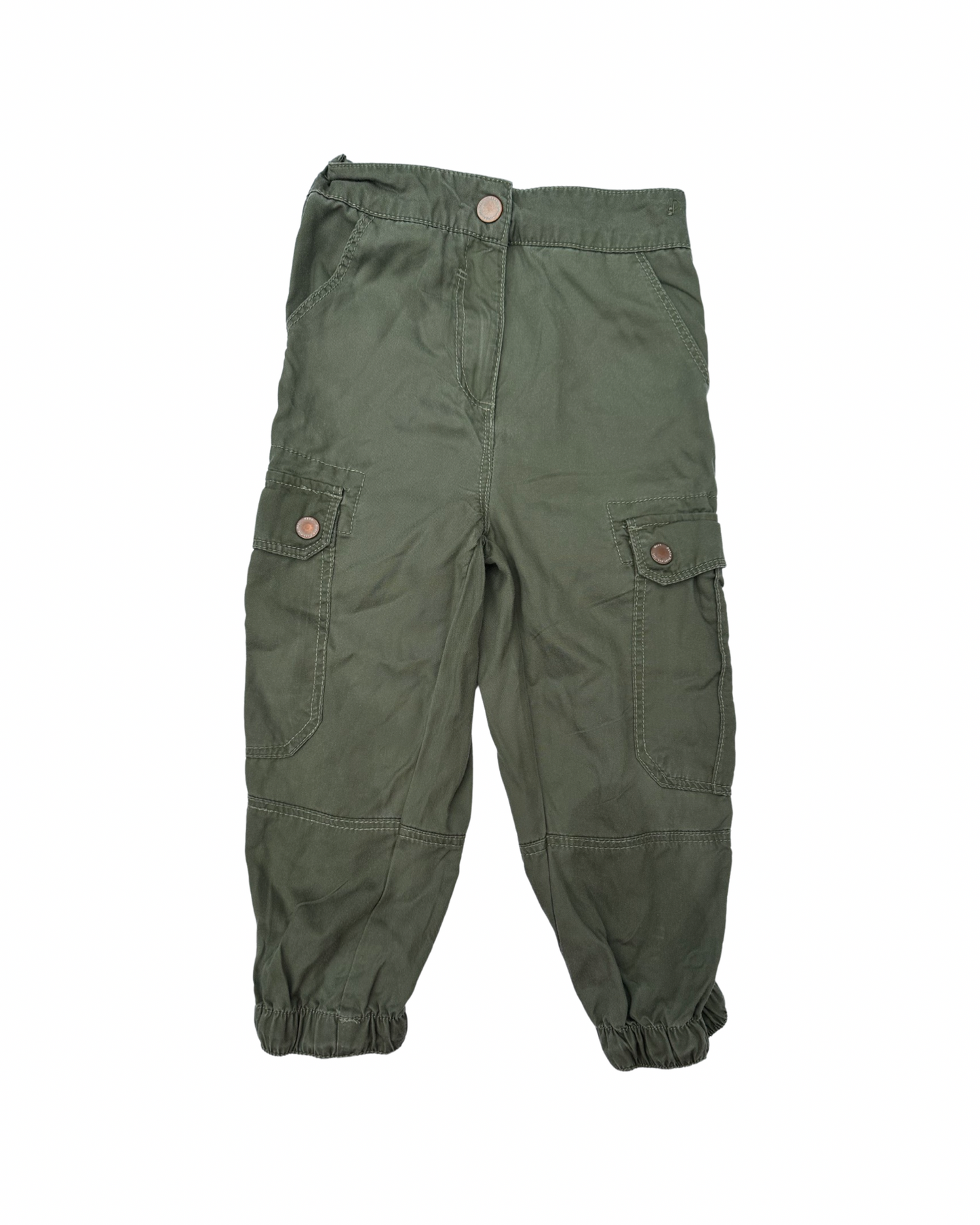 M&S khaki light cargo trousers (size 3-4yrs)
