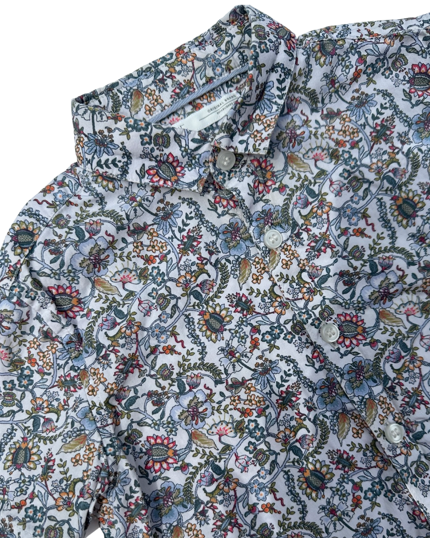Next floral print cotton shirt (size 3-4yrs)