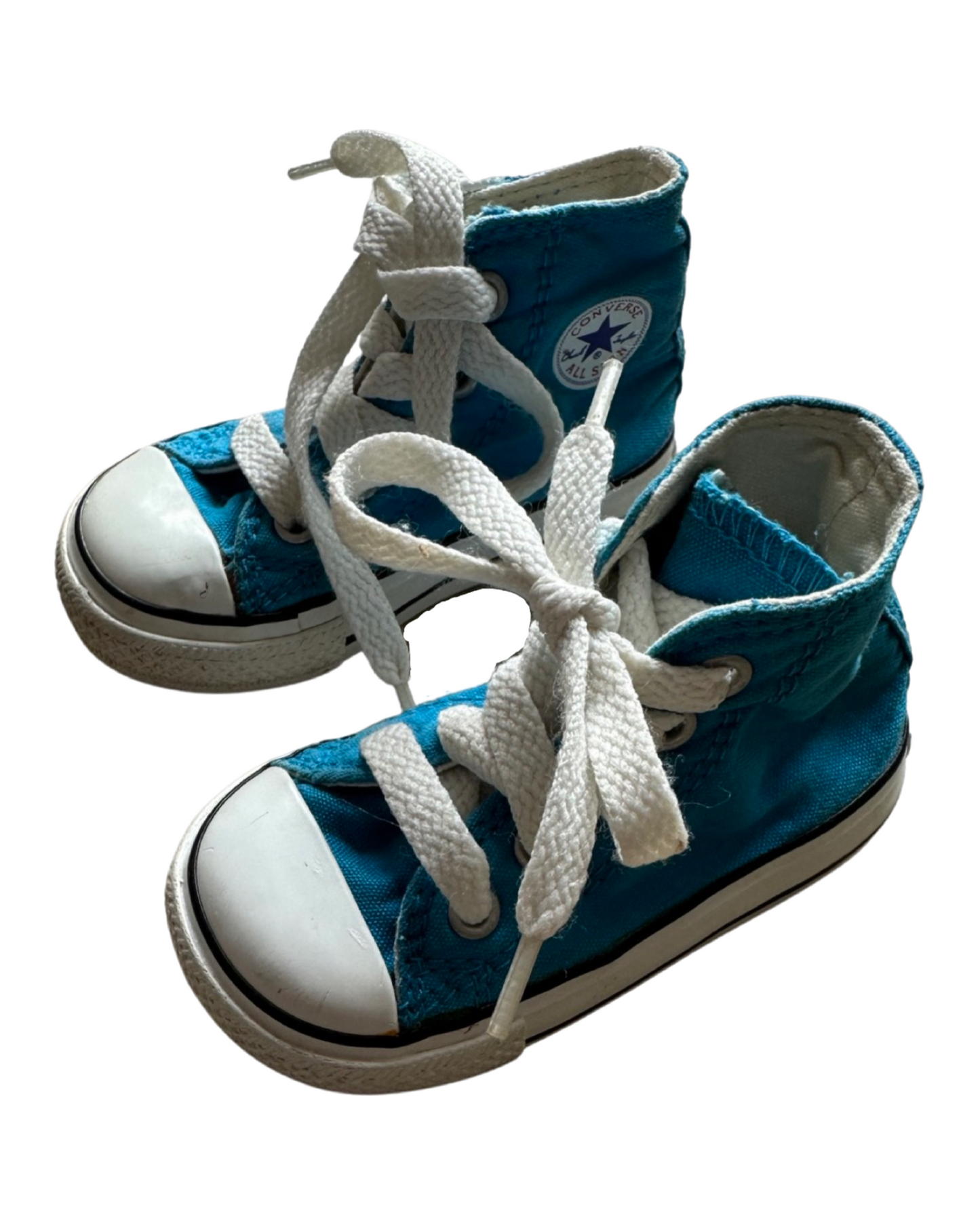 Converse Chuck Taylor infant hi tops in bright blue (UK4/EU20)