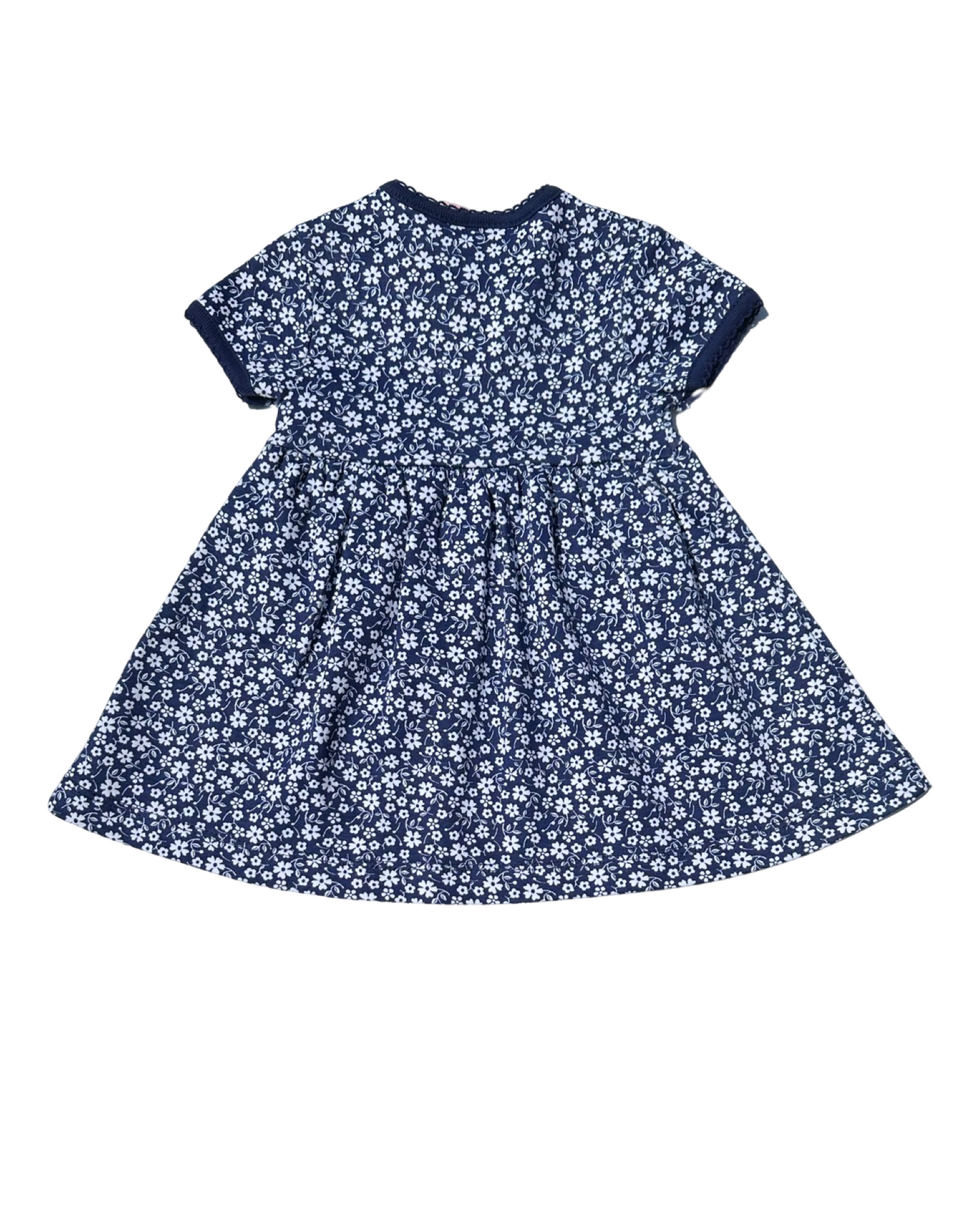 JoJo Maman Bebe blue floral print dress (size 0-3mths)
