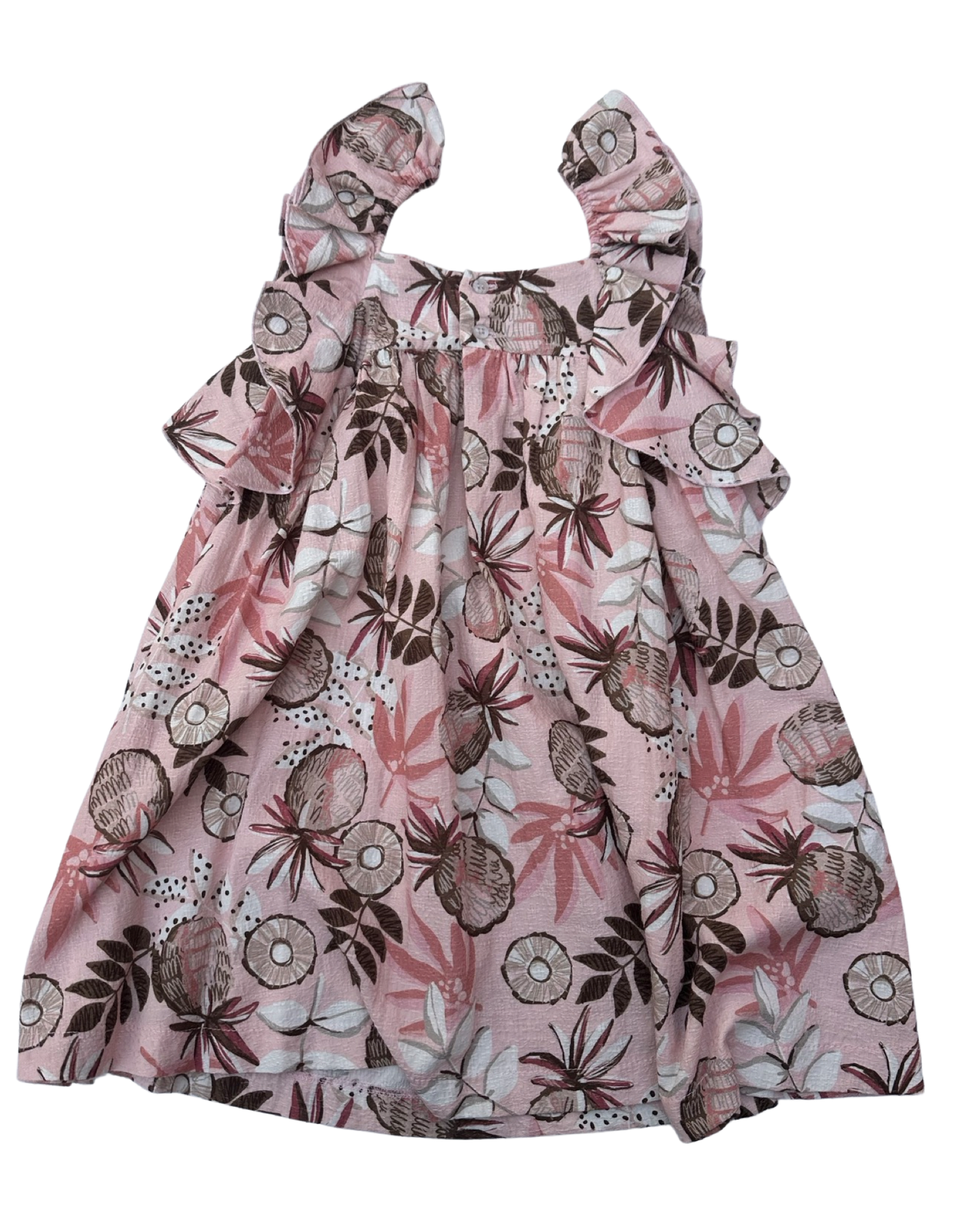 Mayoral printed dress in antique pink (size 5-6yrs)