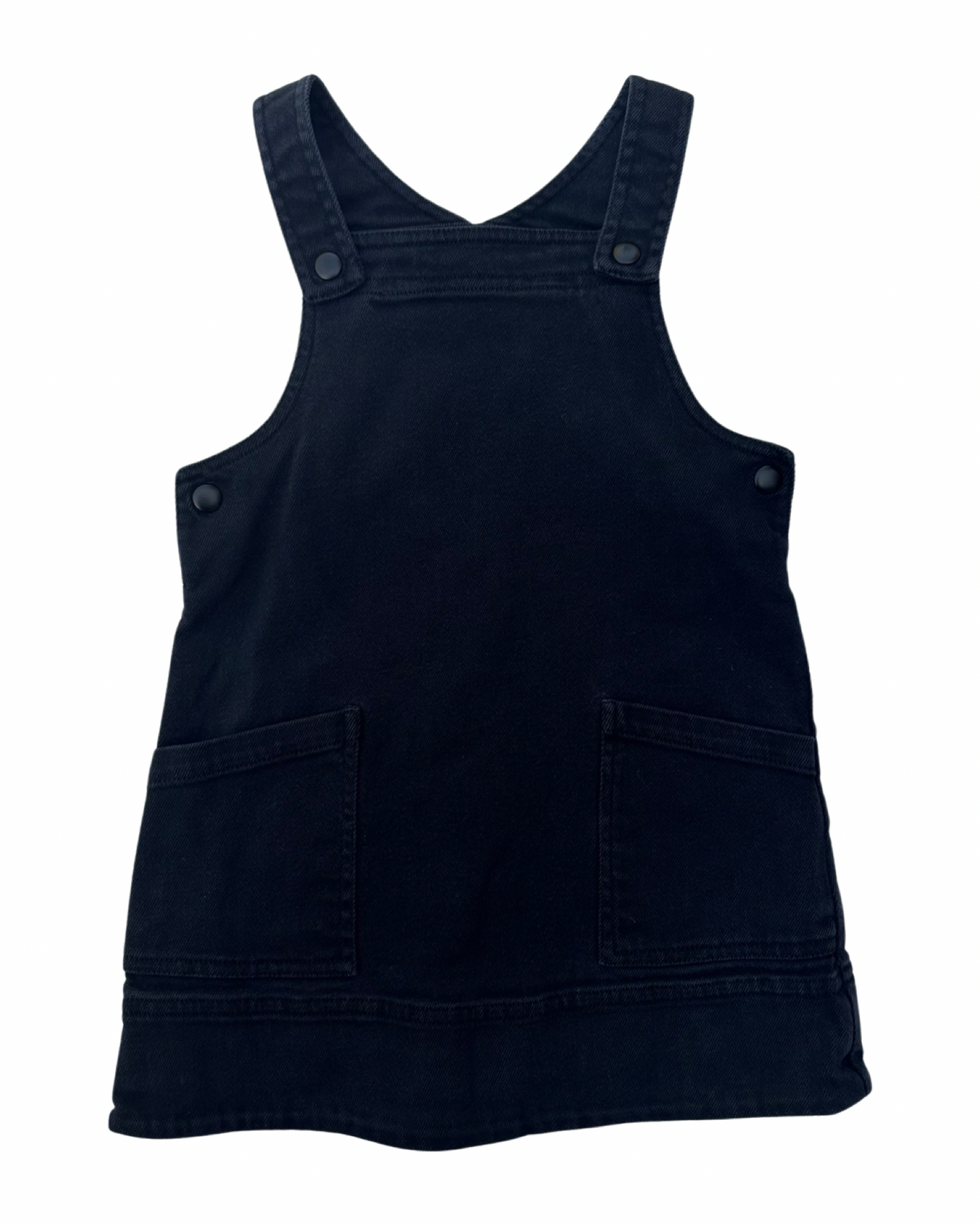 Next black denim pinafore dress (size 2-3yrs)