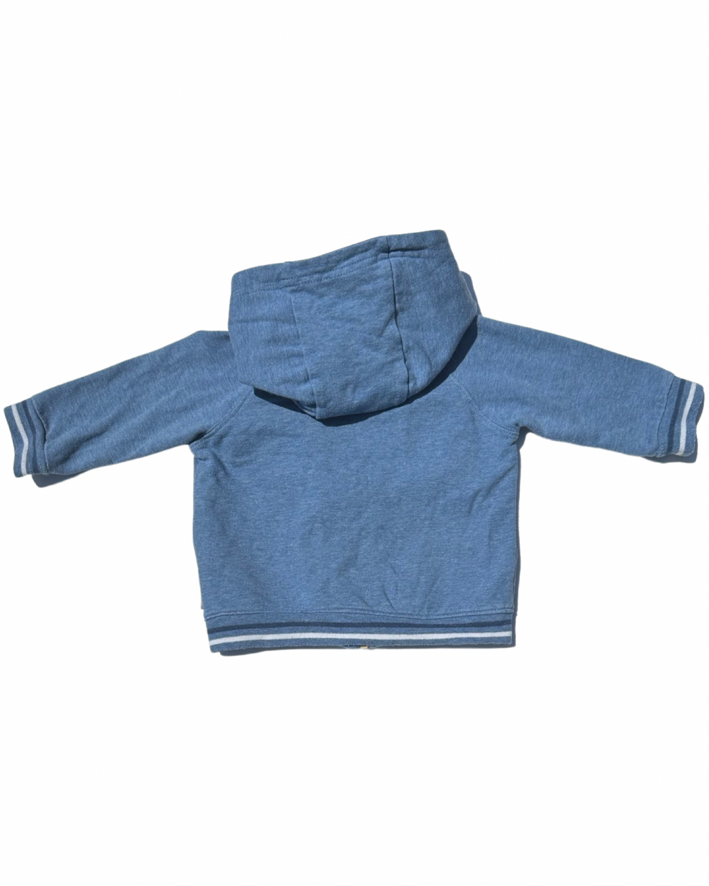 Polarn O.Pyret blue marl hoodie (size 2-4mths)