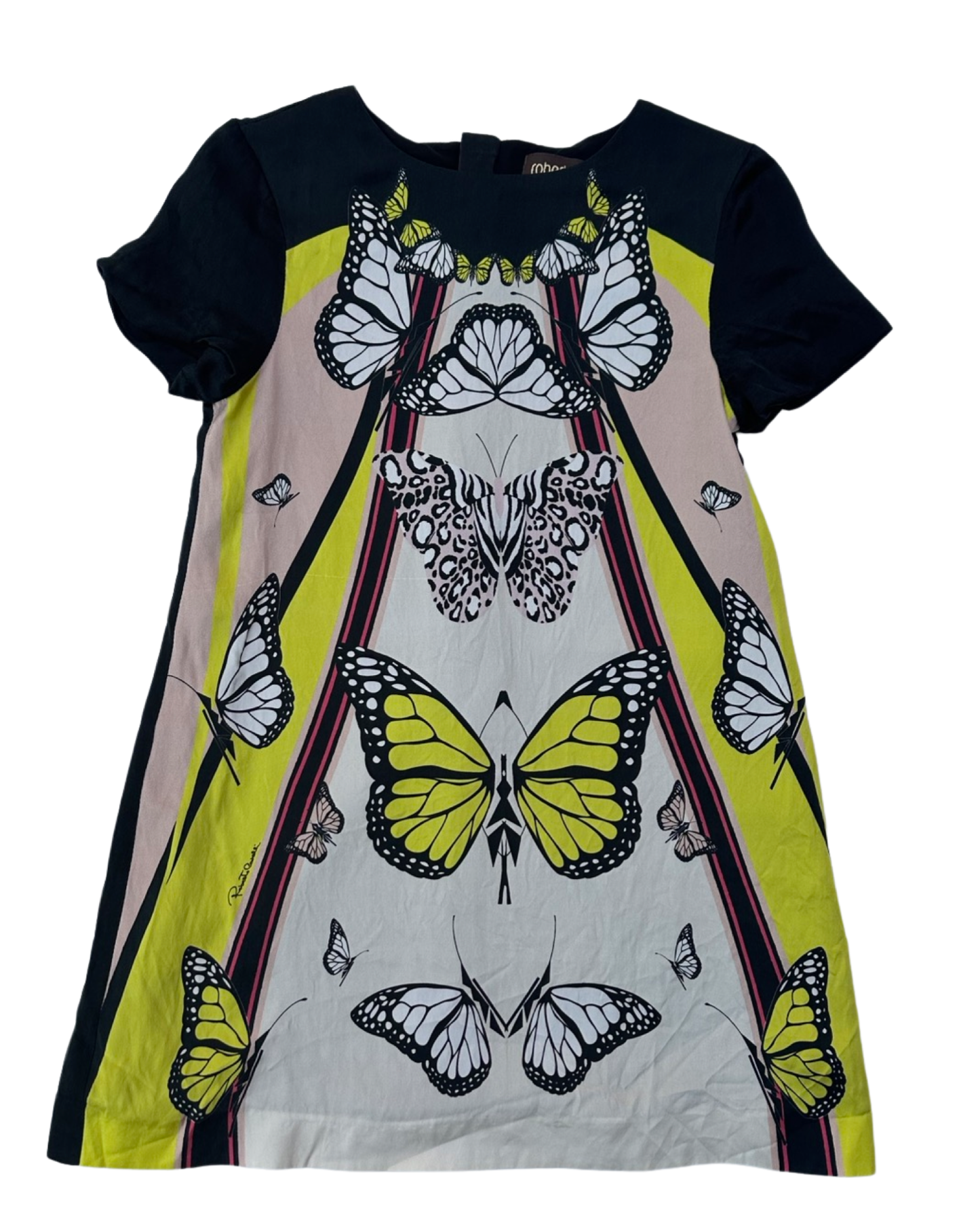Roberto Cavalli kids butterfly print shift dress (size 4yrs)