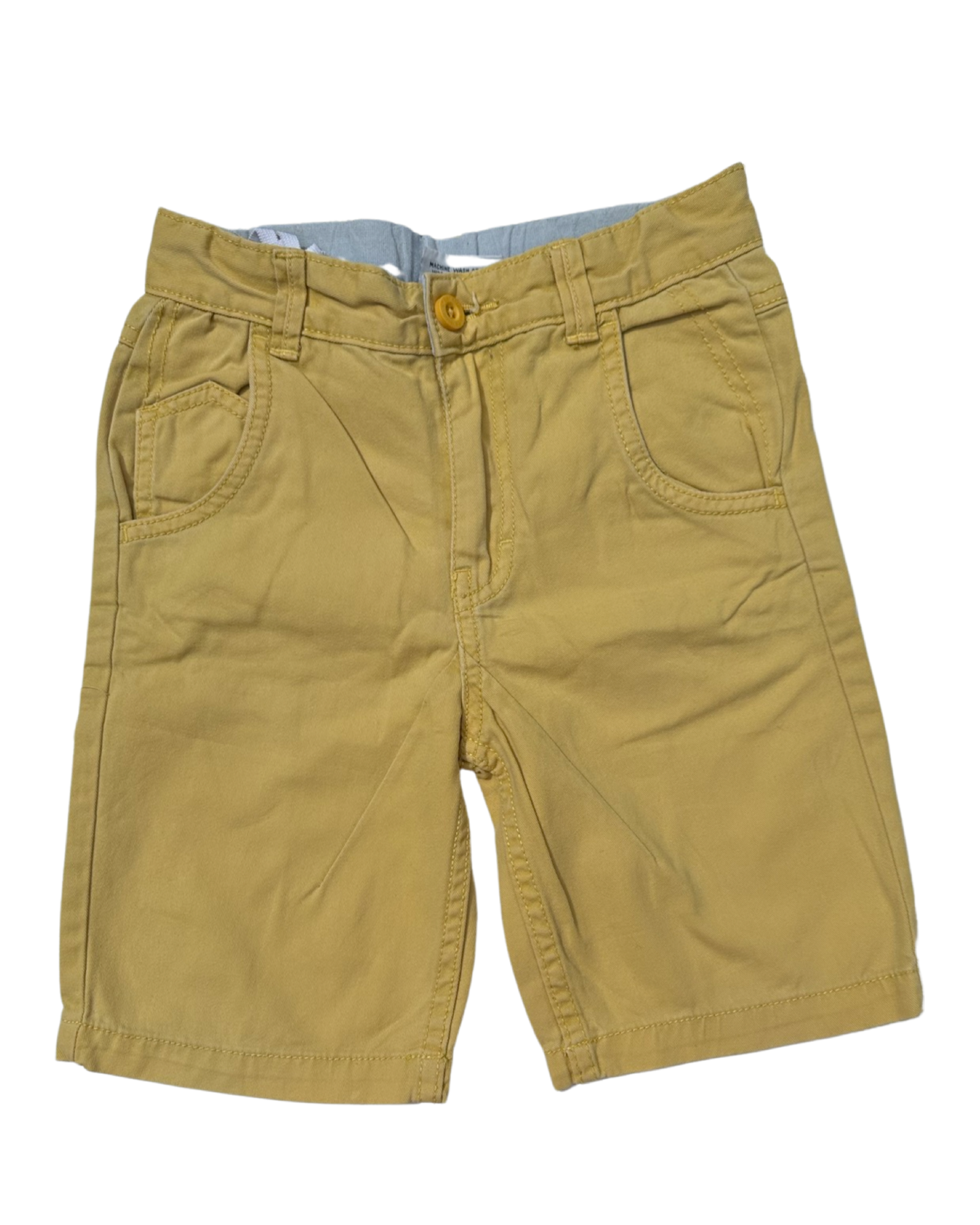 Westside yellow chino shorts (size 5-6yrs)