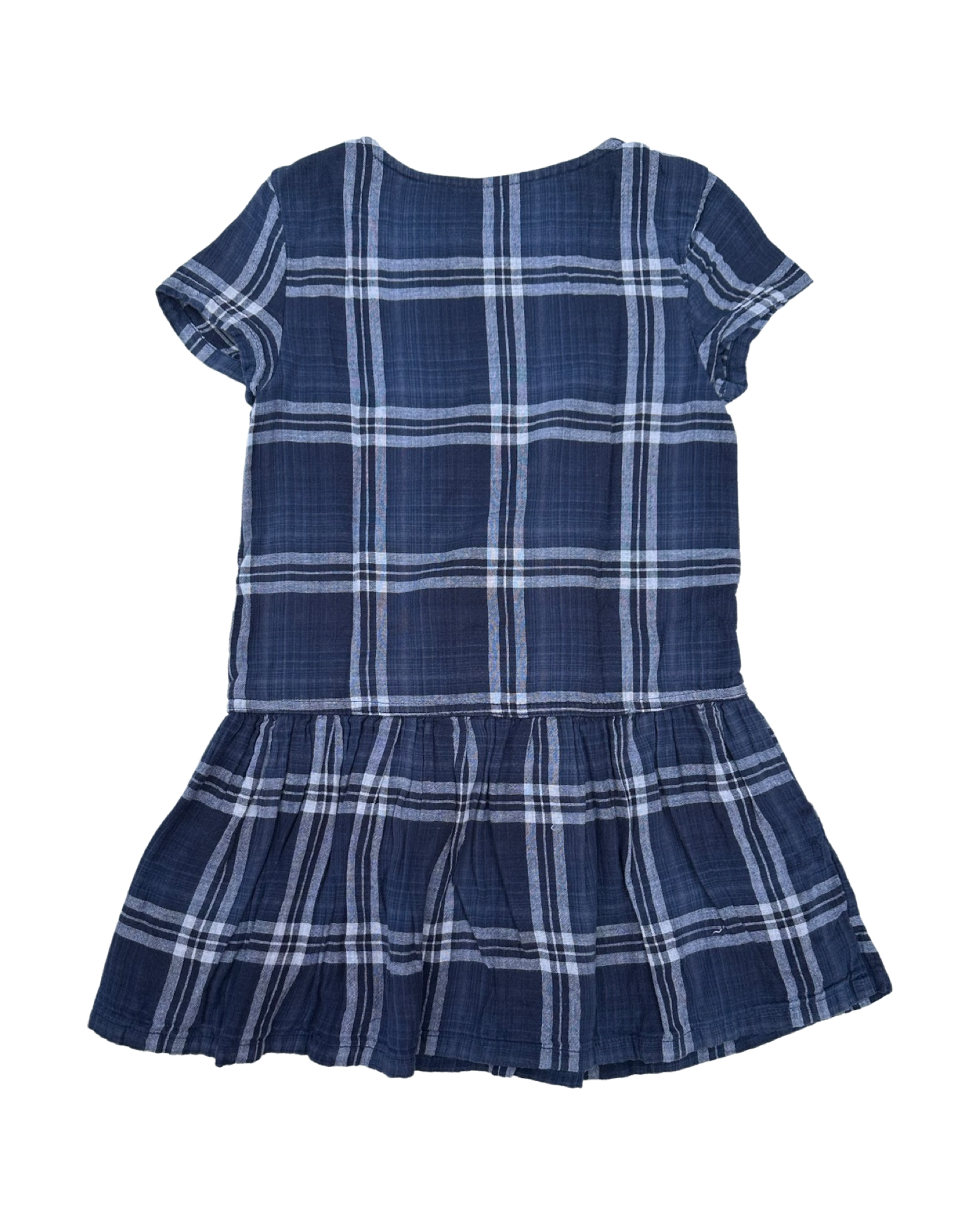 Gap kids checked cotton dress (size 6-7yrs)
