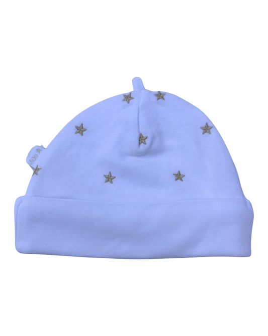 JoJo Maman Bebe star print jersey hat (size 0-3mths)
