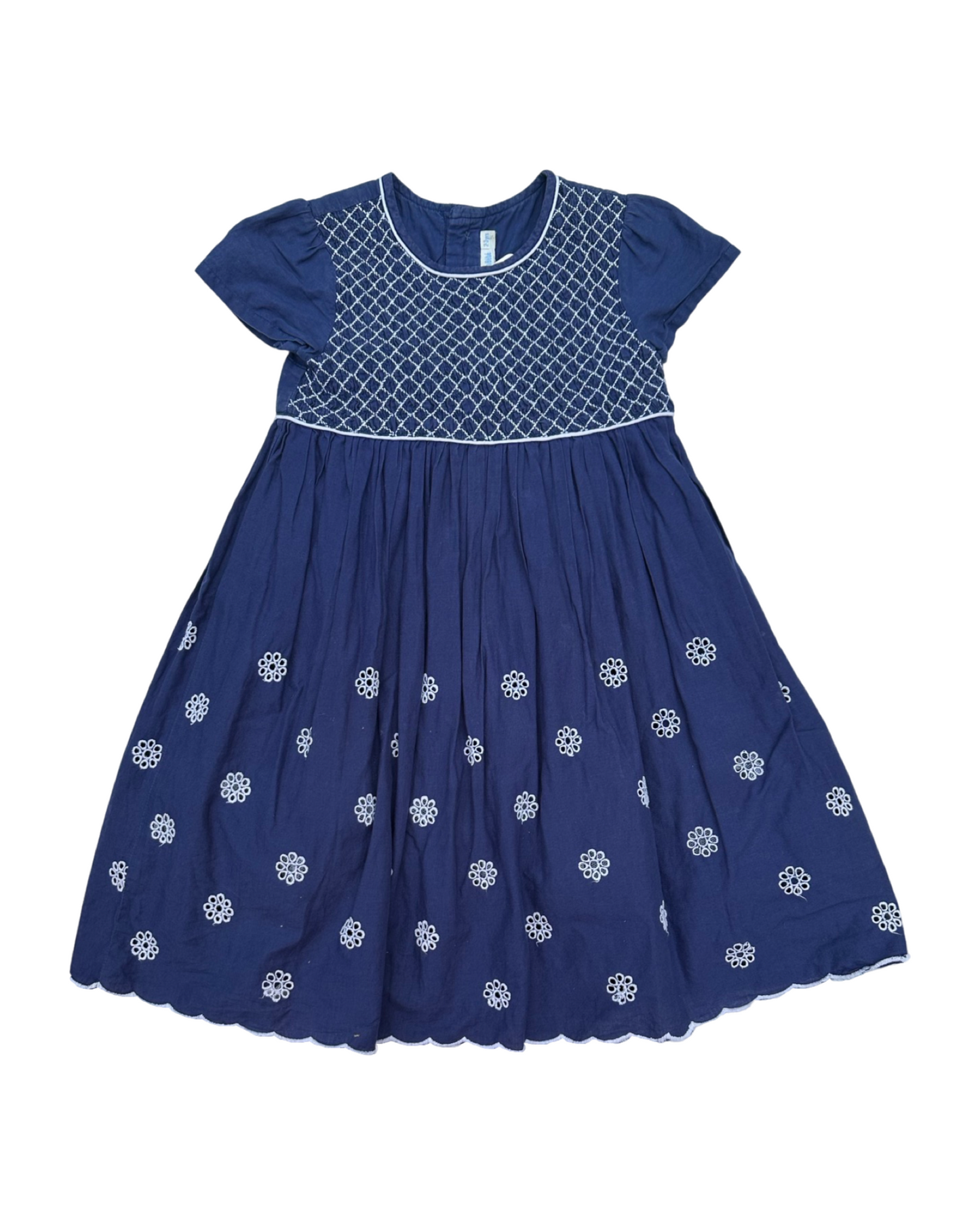 JoJo Maman Bebe blue floral dress (size 2-3yrs)