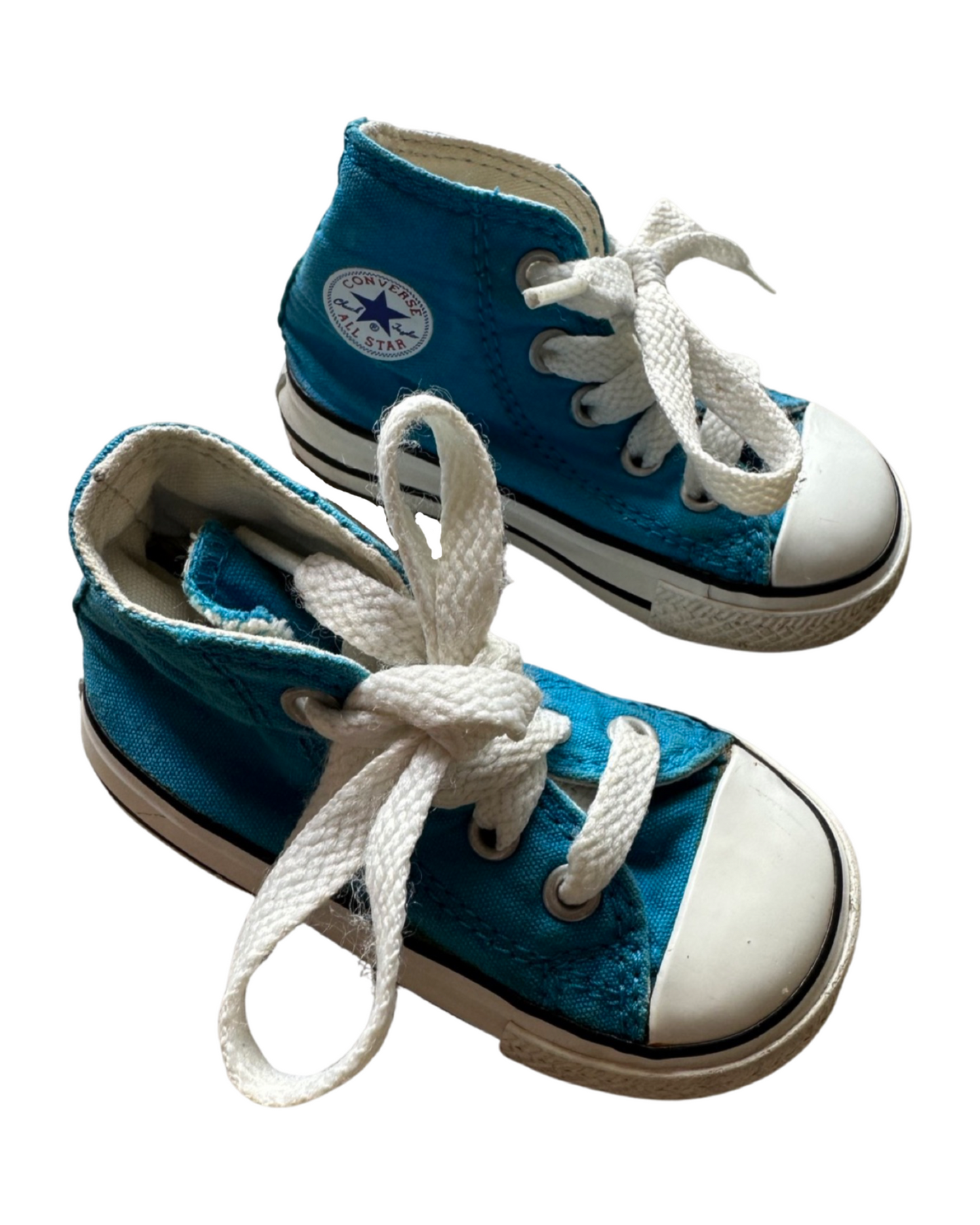 Converse Chuck Taylor infant hi tops in bright blue (UK4/EU20)