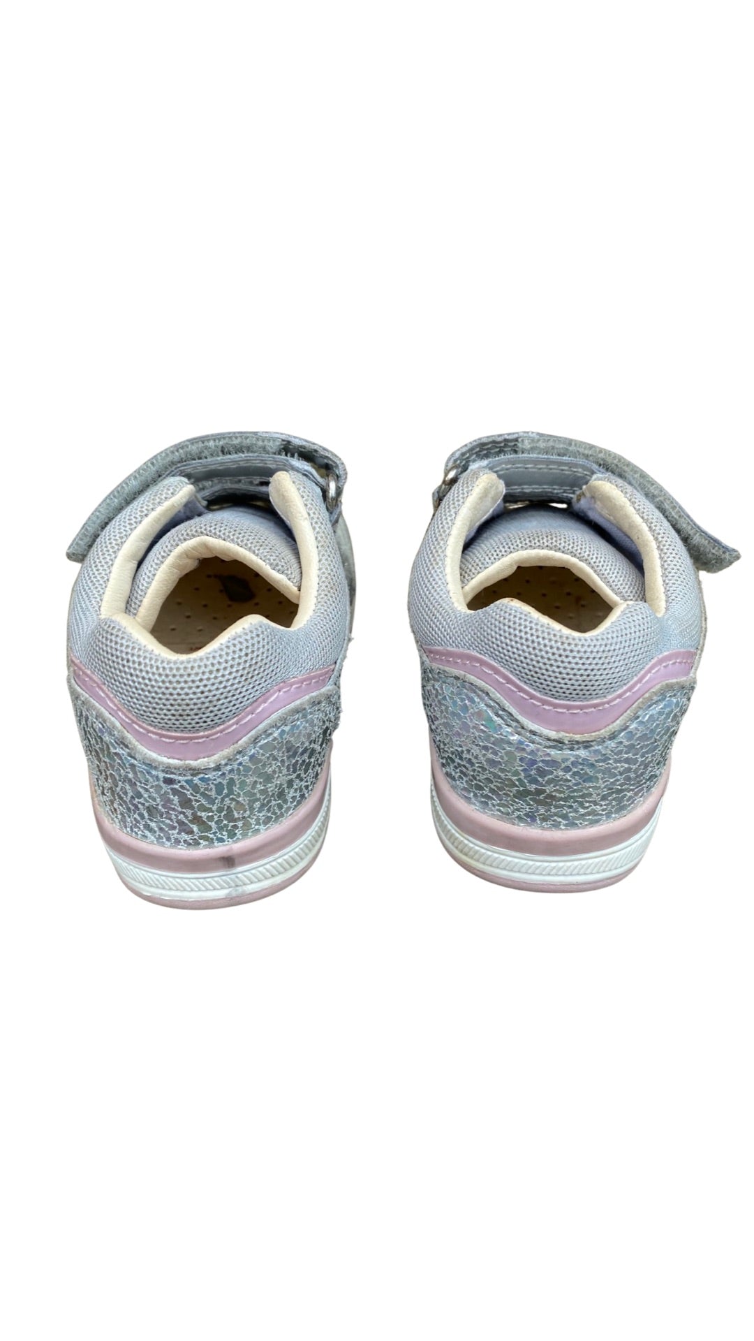 Geox glitter infant double strap trainers (UK4/EU20)