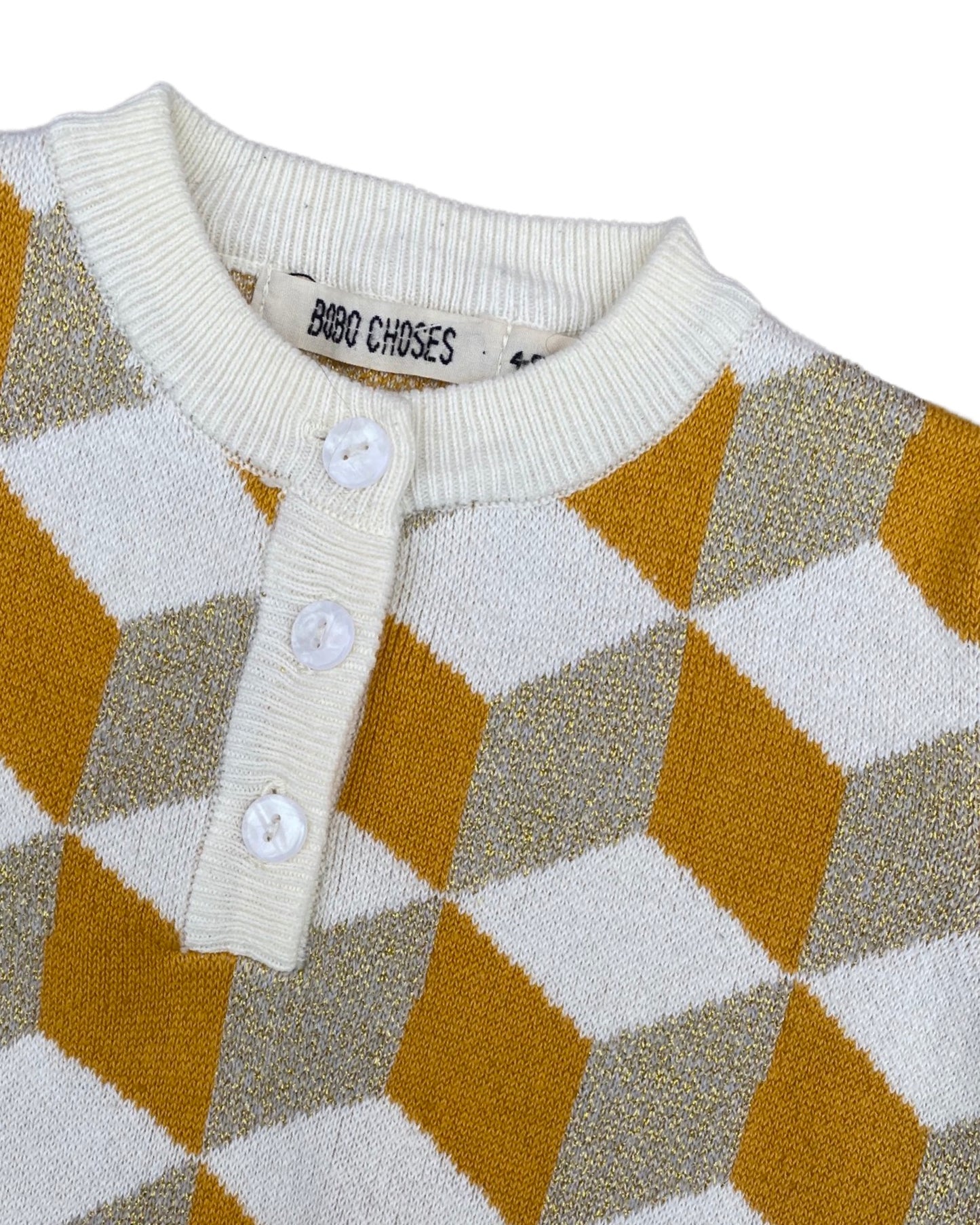 Bobo Choses diamond cut knitted jumper (4-5yrs)