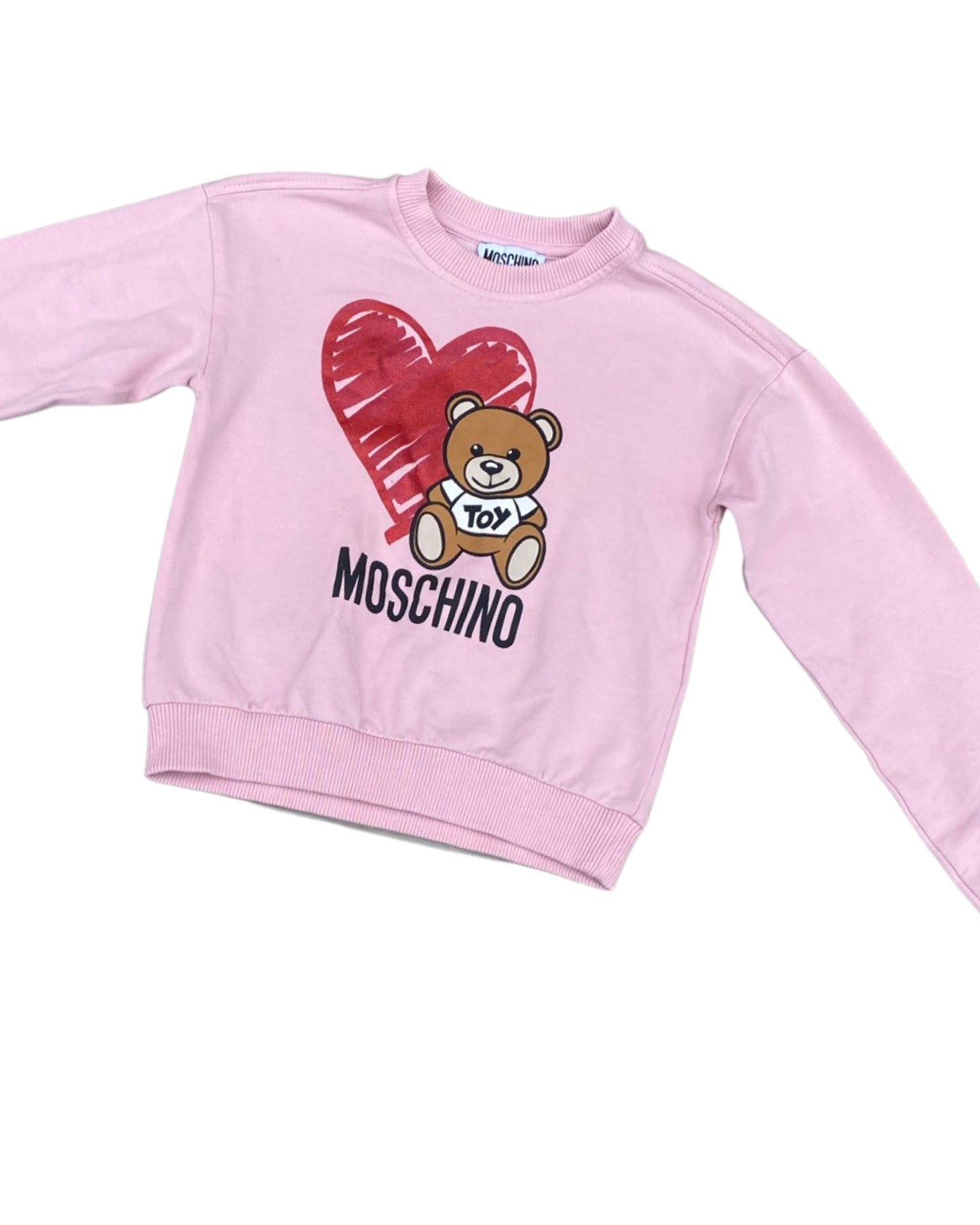 Vintage Moschino Kids Bear/Heart print sweatshirt (5-6yrs)
