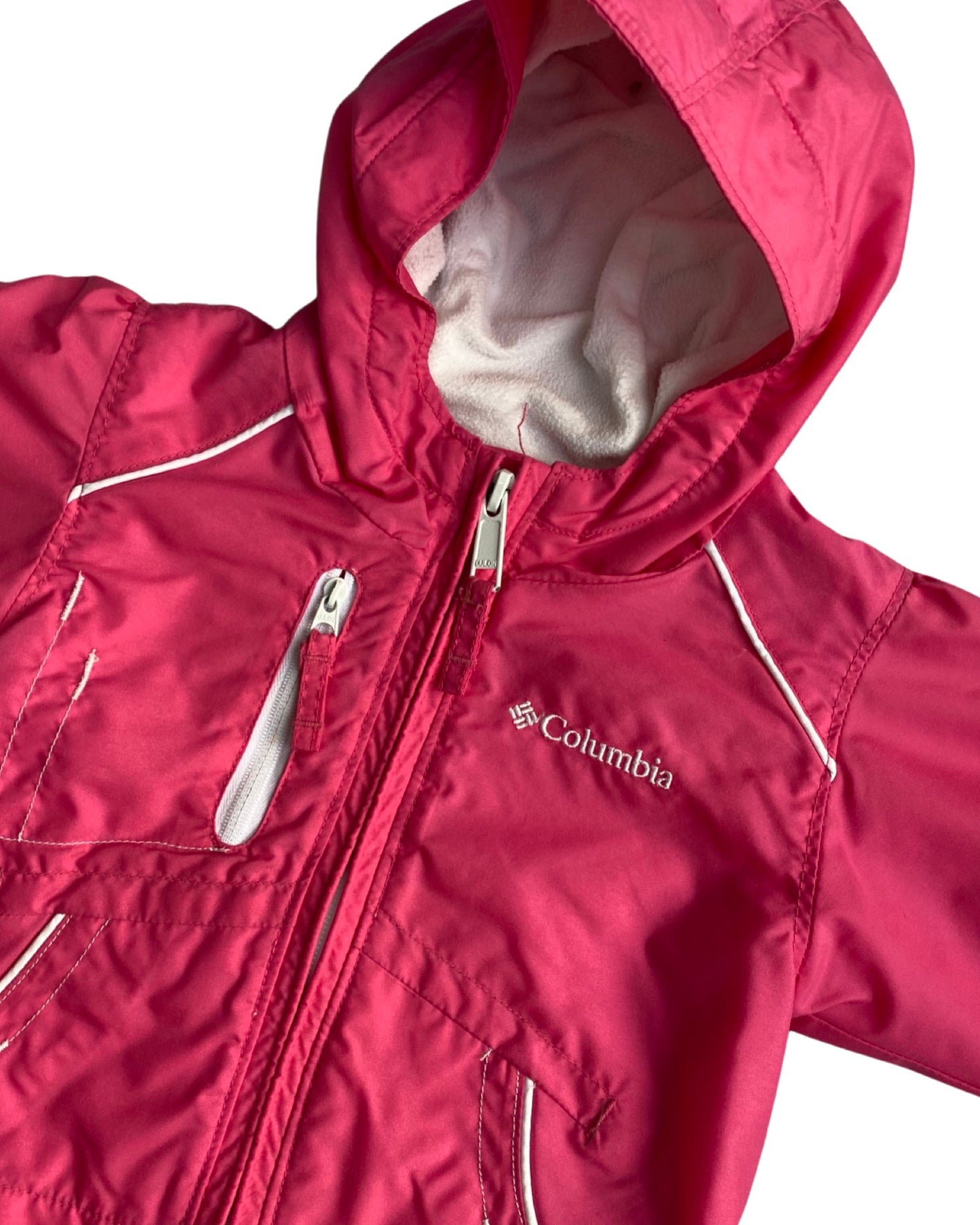Columbia baby hot pink rain jacket (0-6months)