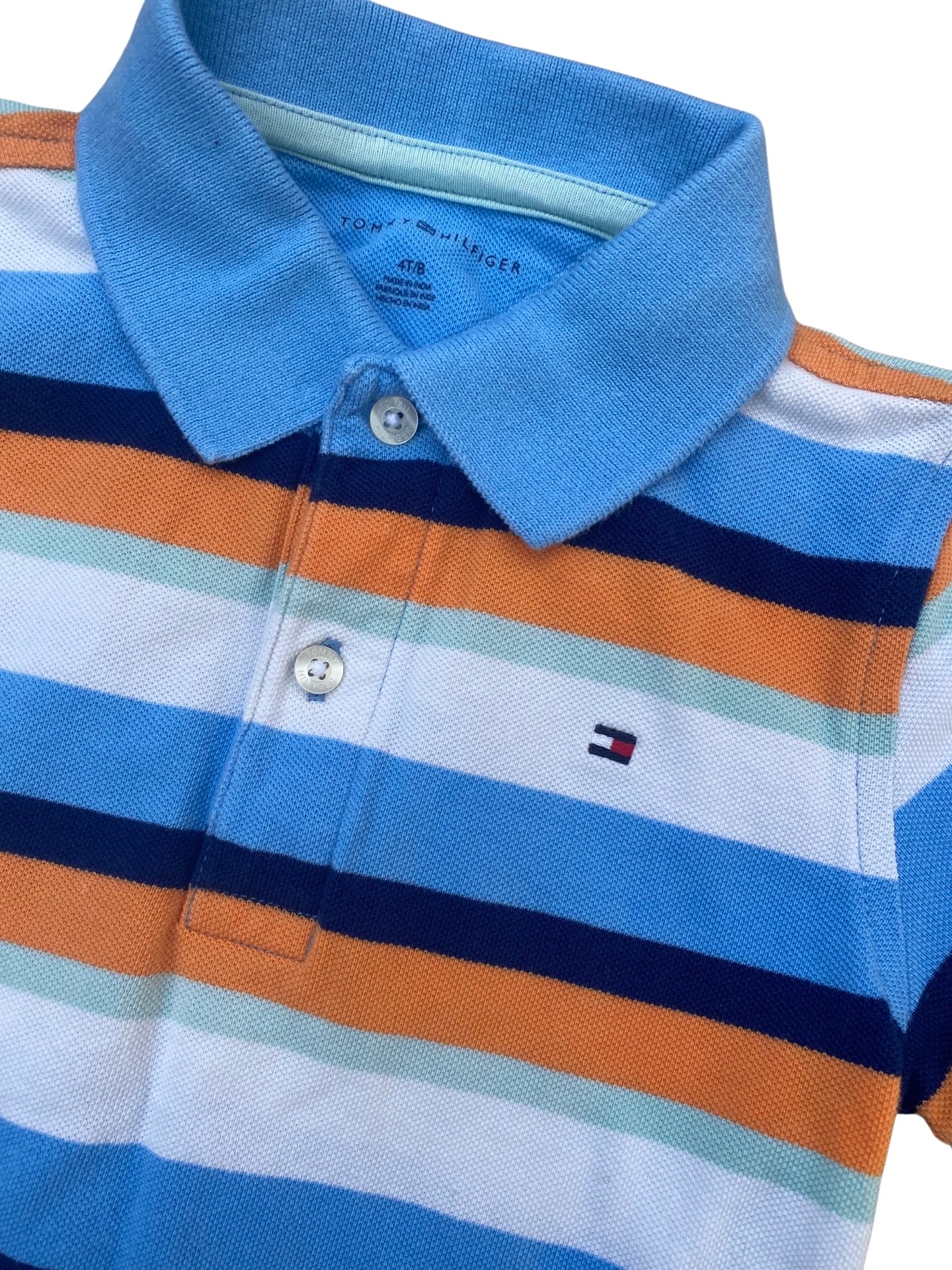 Tommy Hilfiger striped short sleeve polo shirt (4yrs)