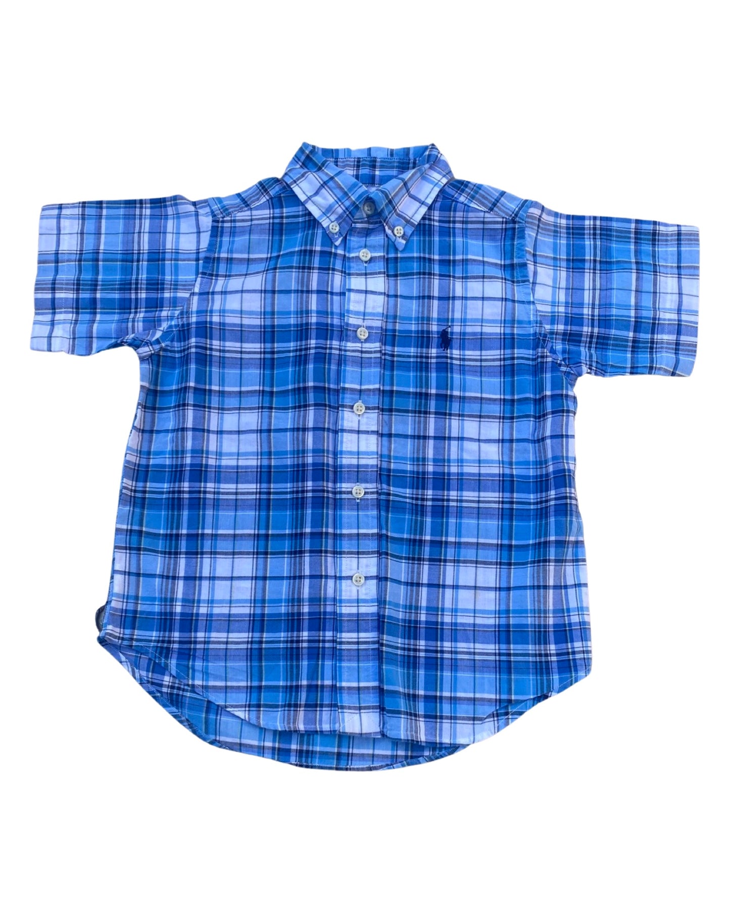 Ralph Lauren short sleeved checked cotton shirt (4yrs)