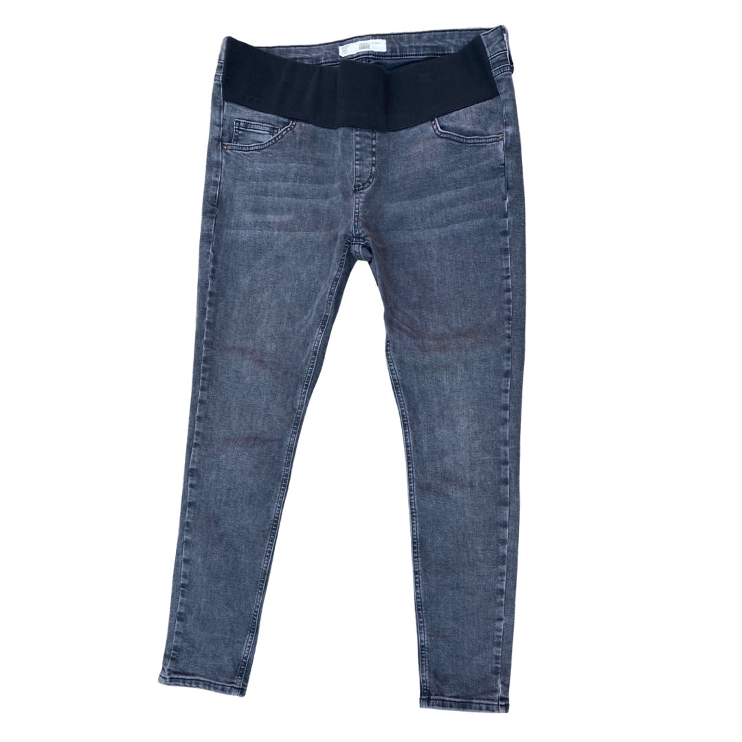 Topshop Maternity washed black Jamie jeans (size 14 L32)