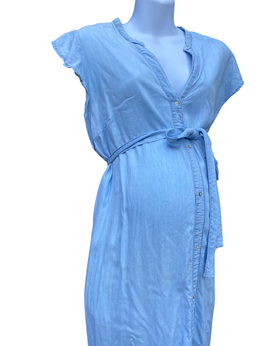 H&M Mama denim button up dress (size XL)