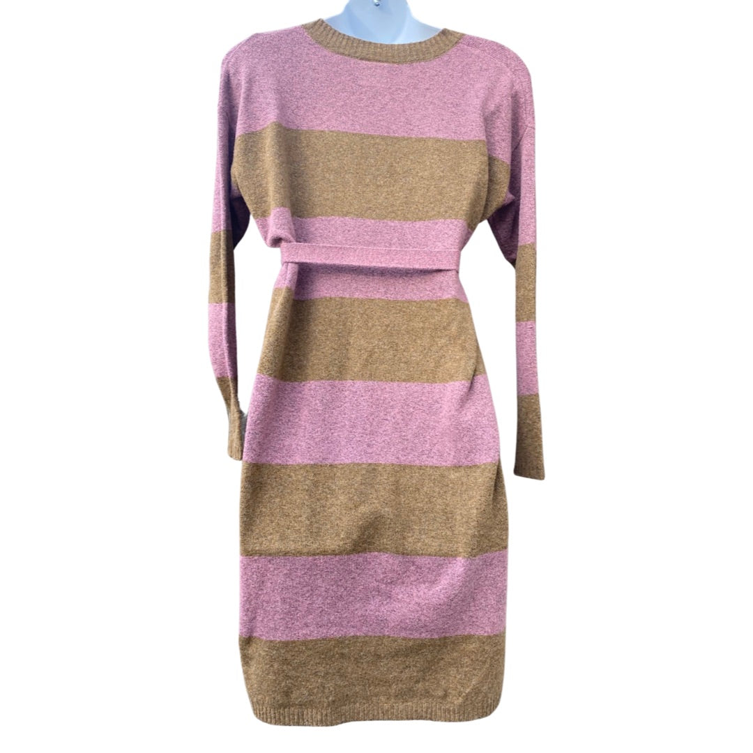 Mamalicious striped knitted maternity dress (size S)