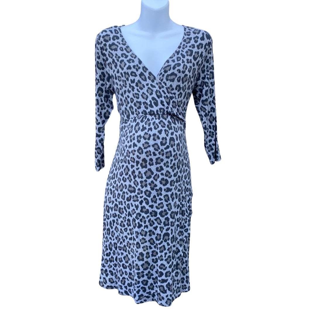 H&M Mama animal print wrap dress (size L)