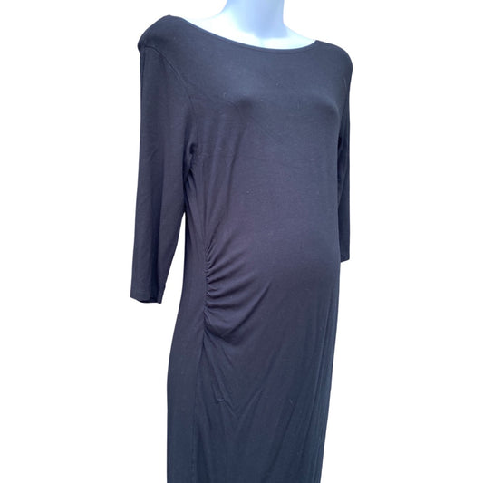 Seraphine maternity black jersey dress (size M)
