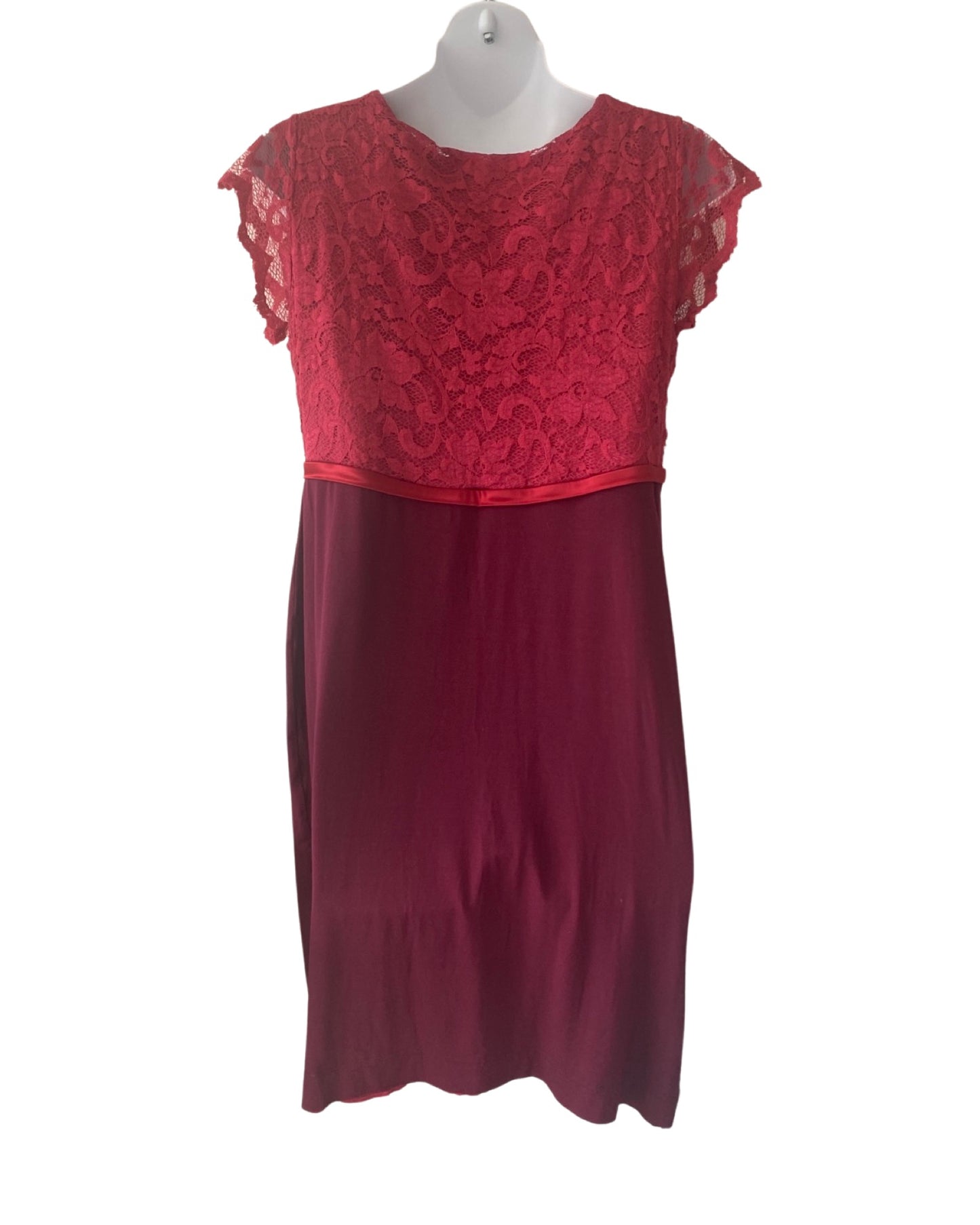 Tiffany Rose maternity jersey/lace dress (size 12/14)
