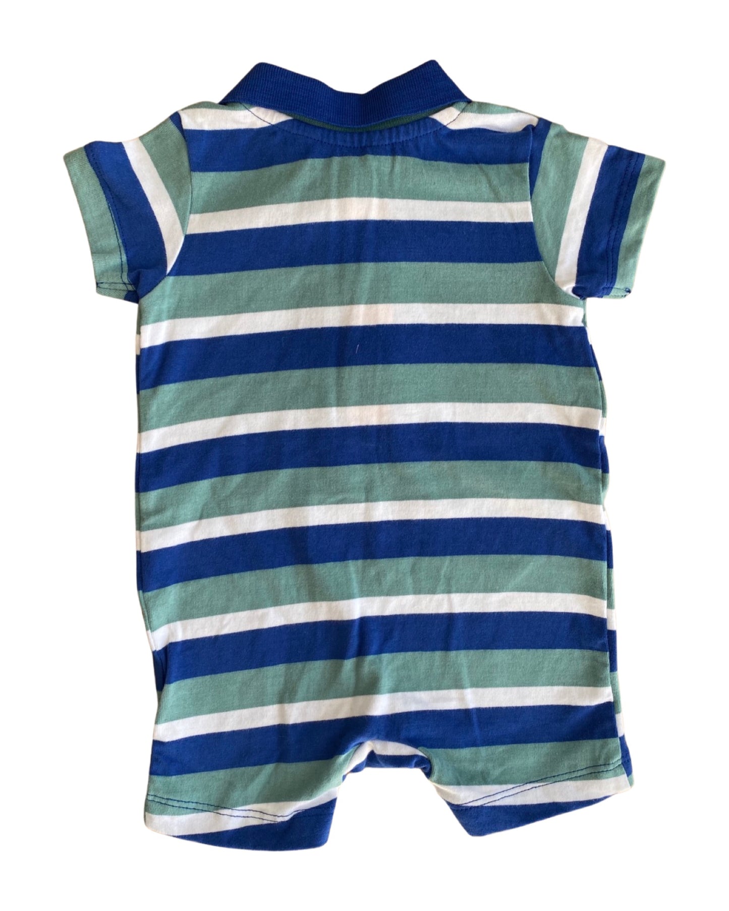 John Lewis striped cotton baby romper (3-6mths)