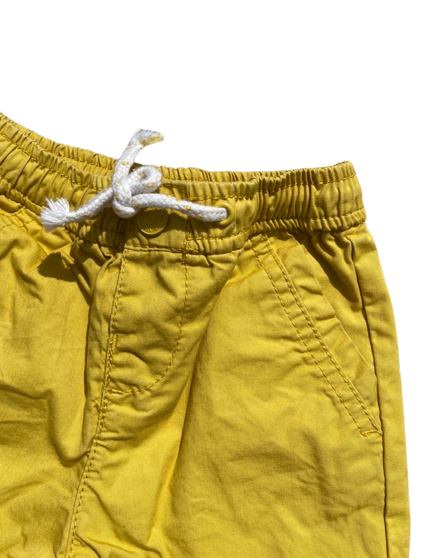 Baby Zara yellow cotton shorts (3-6mths)