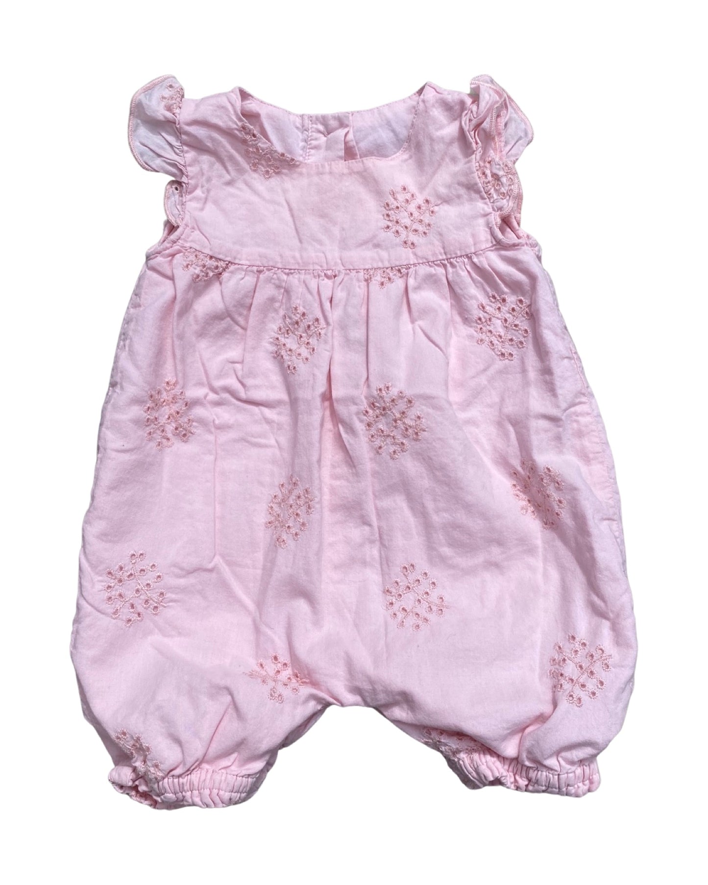 Baby Gap pink cotton baby romper (3-6mths)