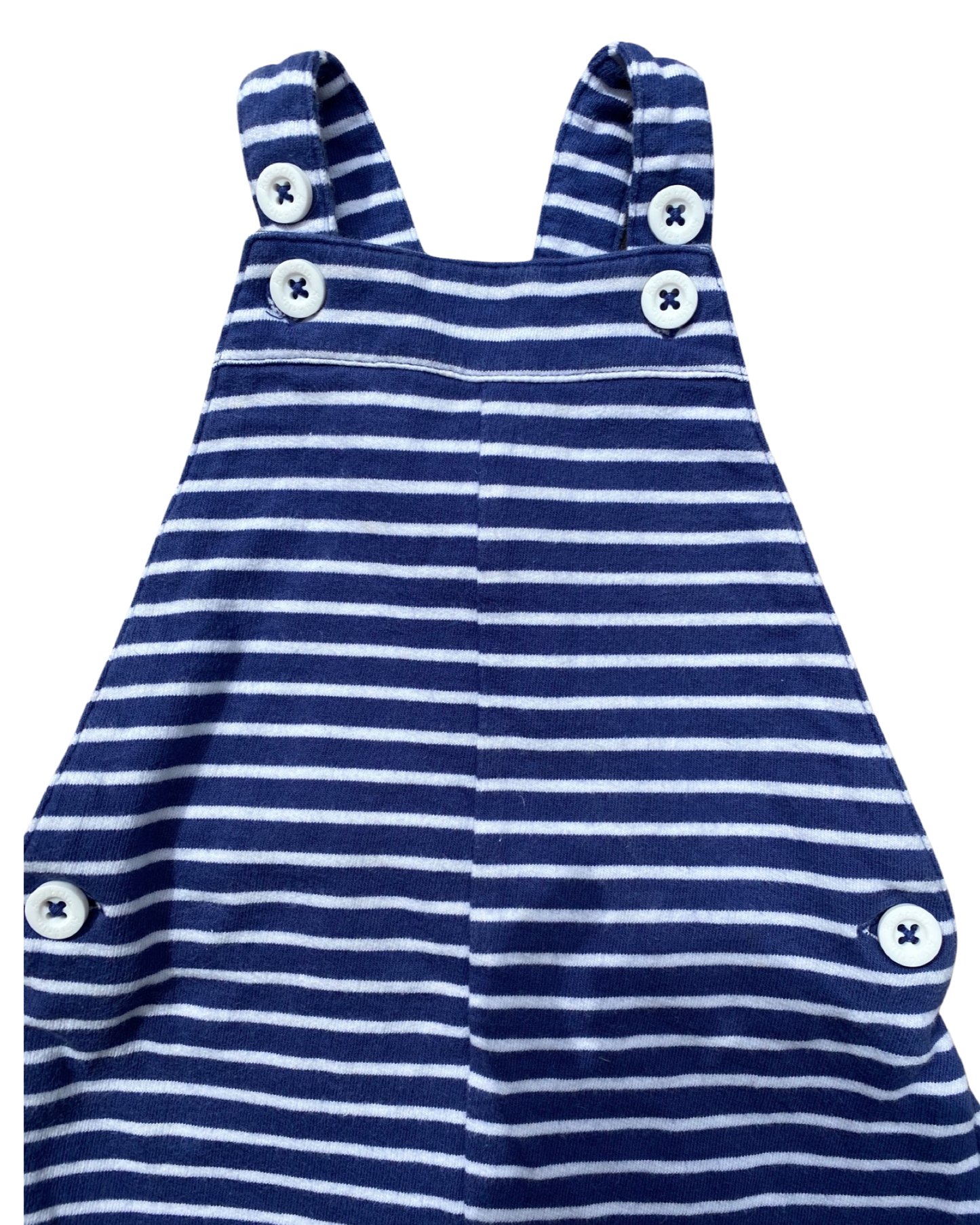 Baby Boden striped short jersey dungarees (6-9mths)