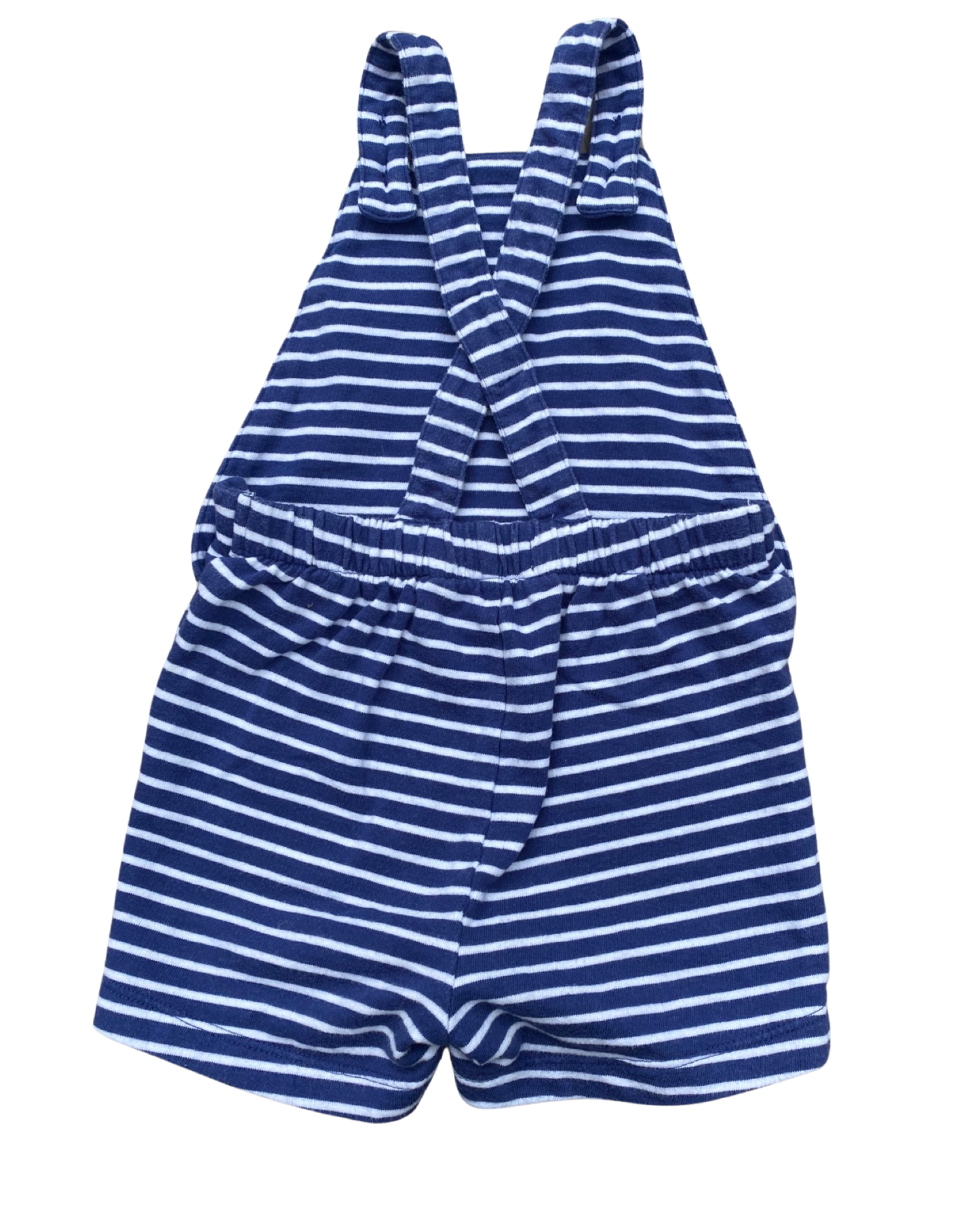 Baby Boden striped short jersey dungarees (6-9mths)