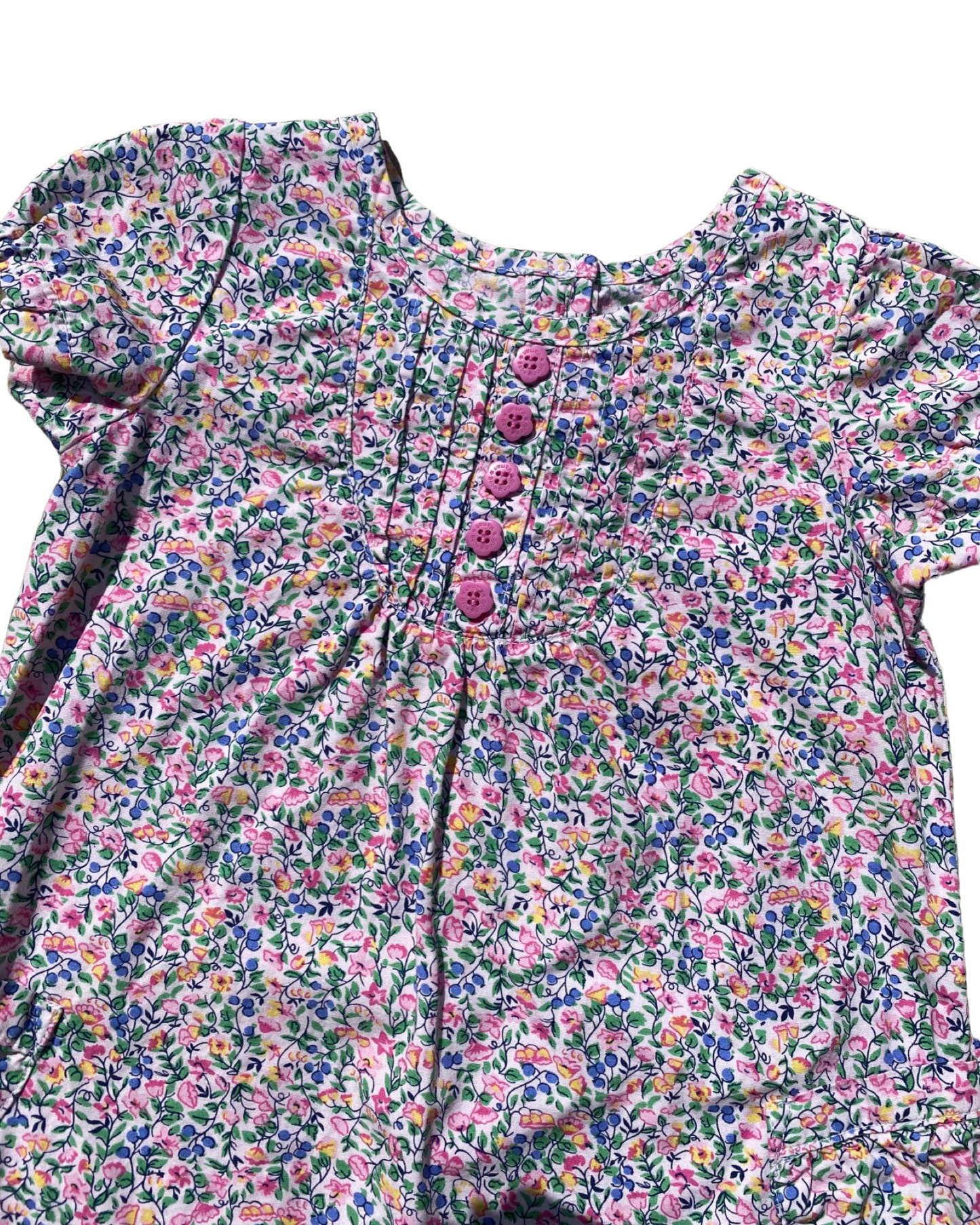 JoJo Maman Bebe ditsy floral print cotton dress (6-12mths)