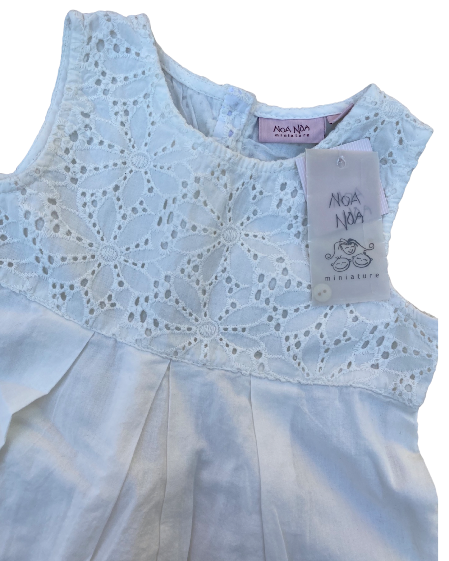 Noa Noa minature cream cotton baby dress (6-9mths)
