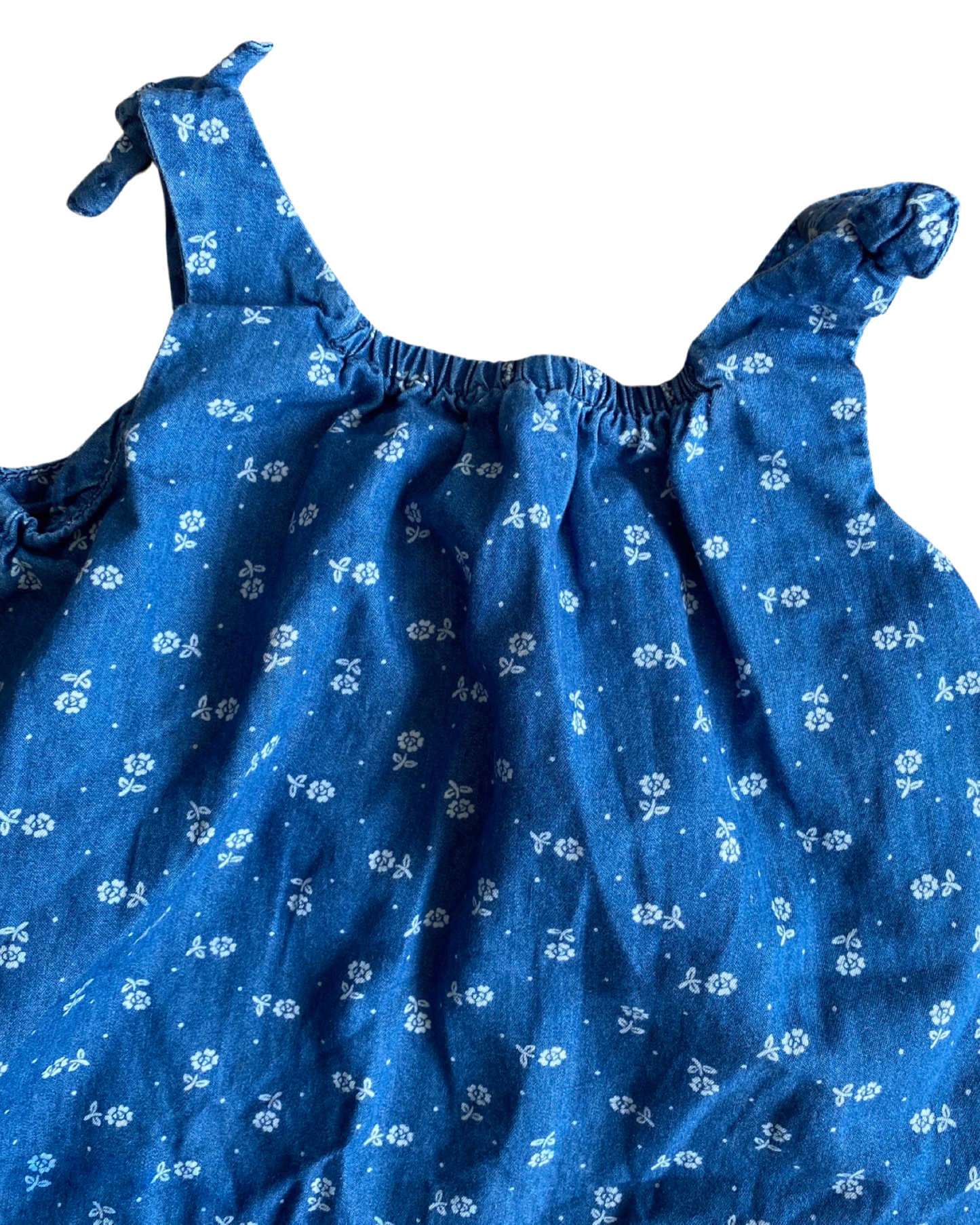 Baby Gap denim floral printed dress (2-3yrs)