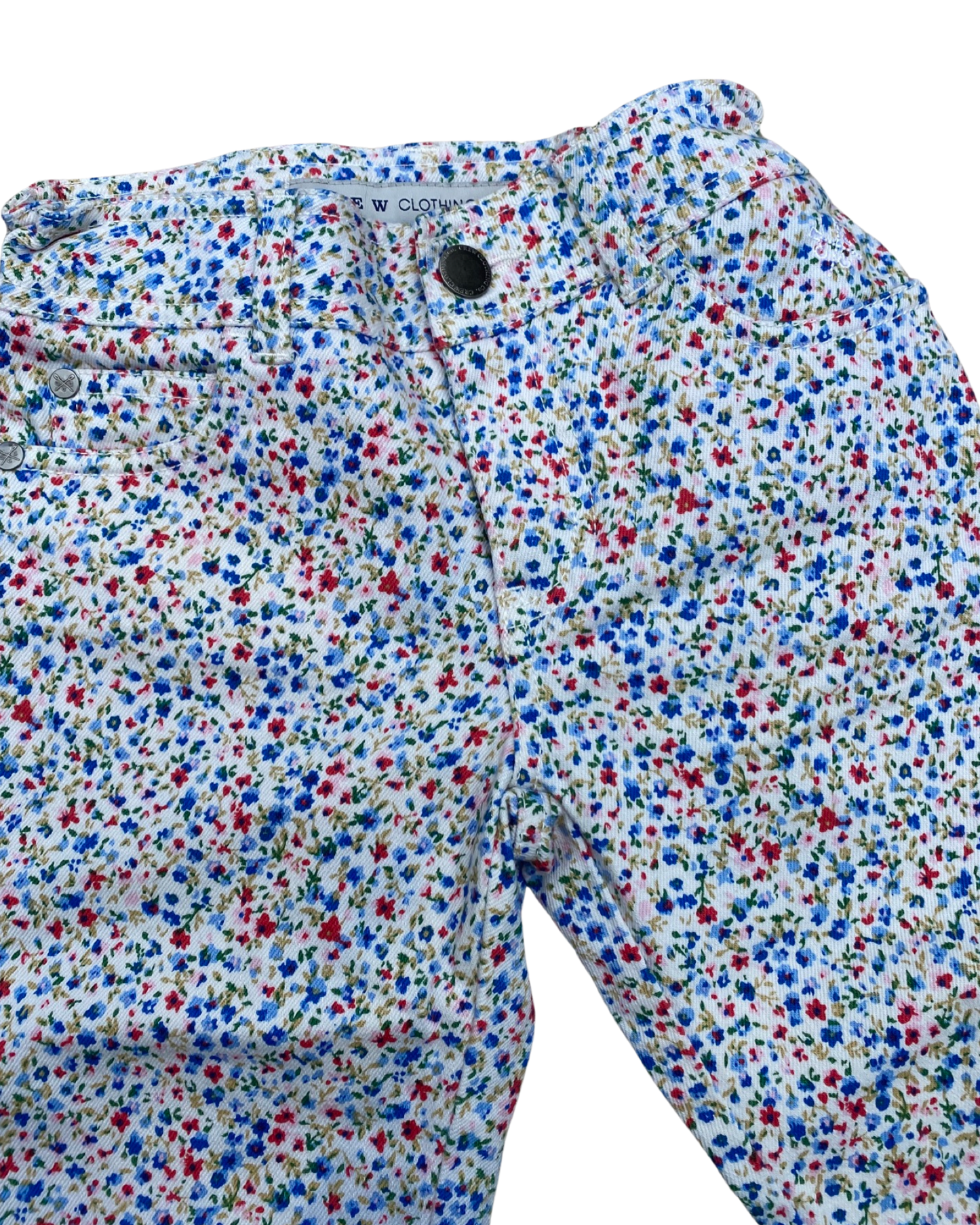 Crew clothing ditsy floral print cropped jeans (5-6yrs)