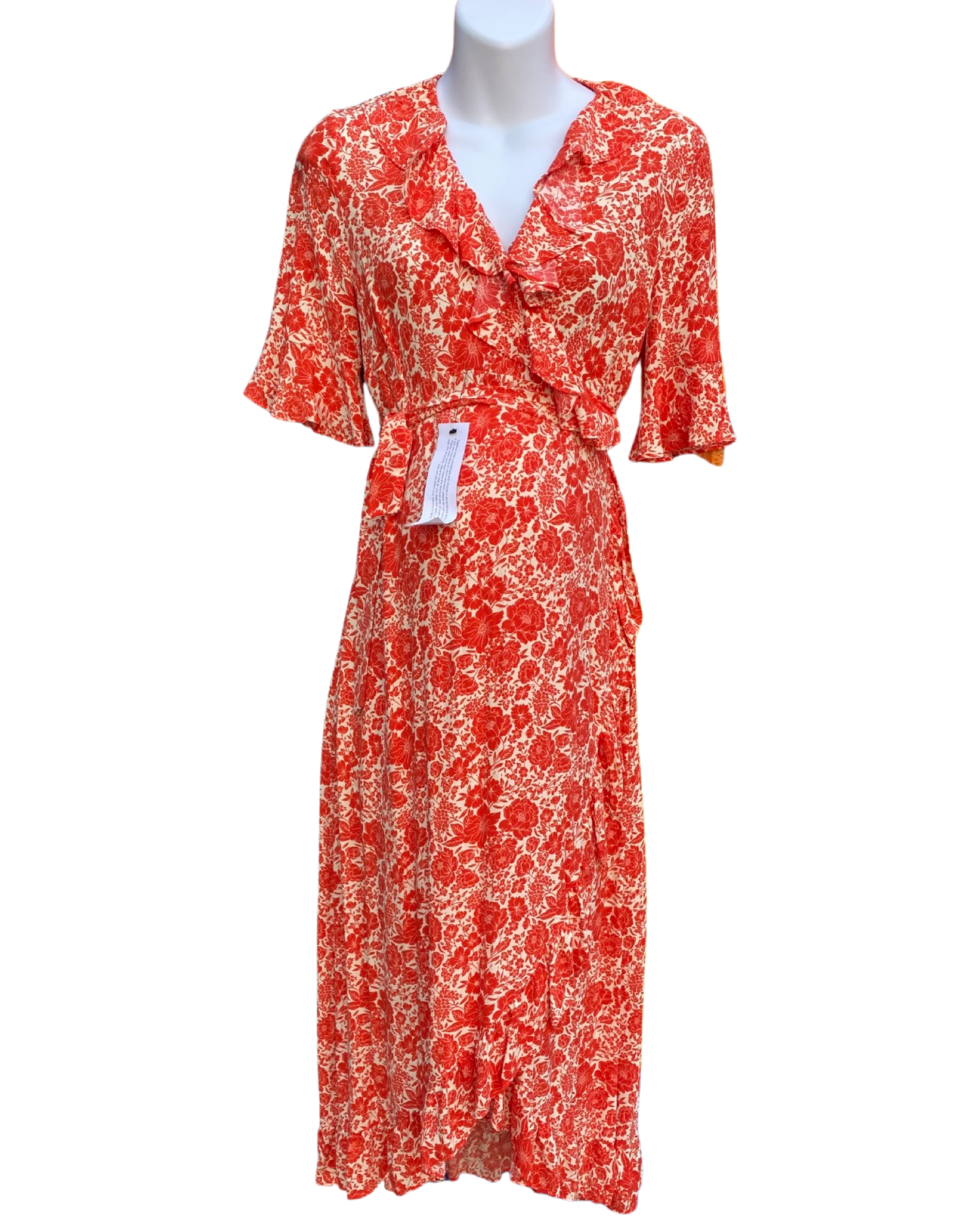 Topshop maternity ditsy floral wrap dress (size 8)