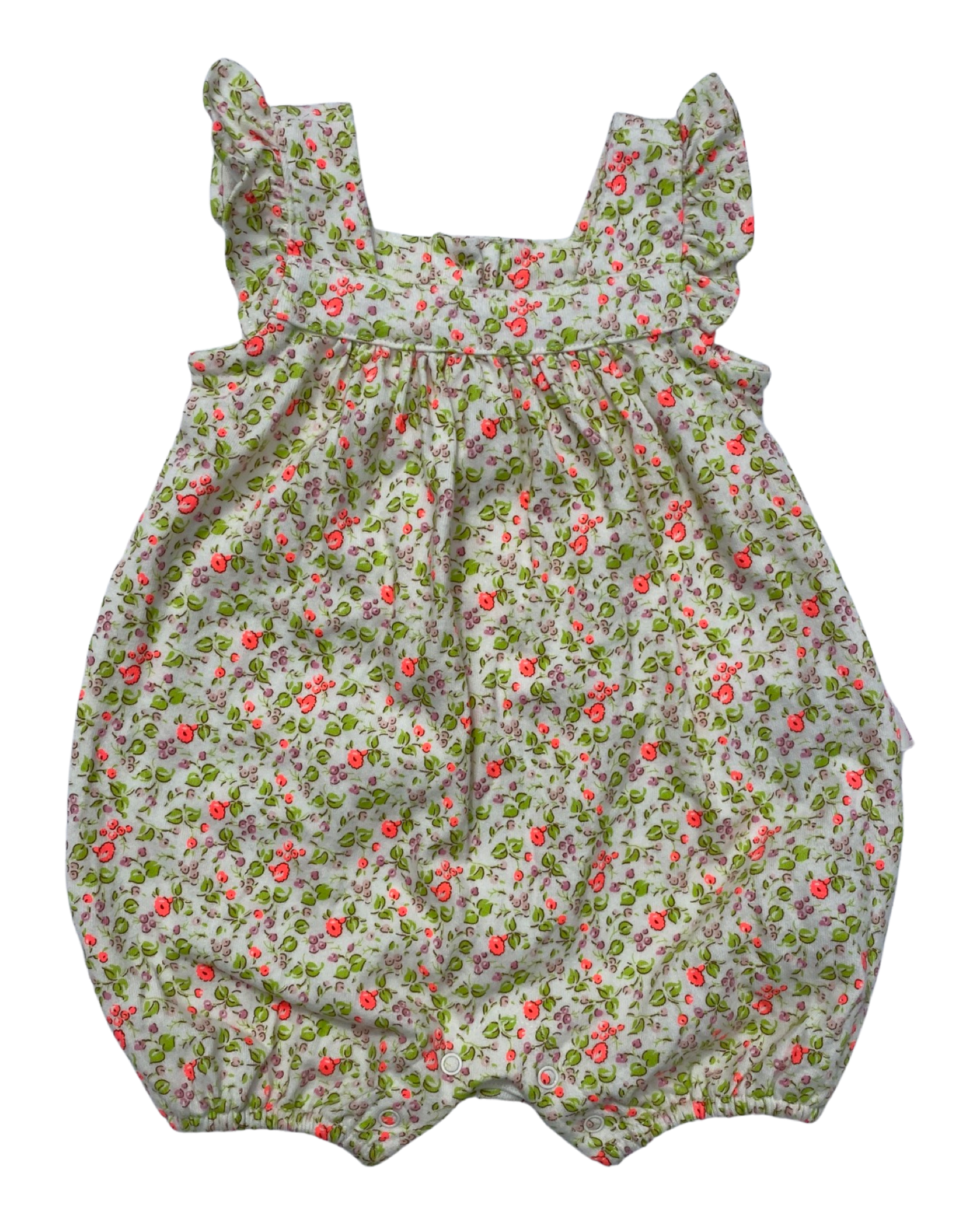 Baby Gap ditzy floral print shortie romper (size 0-3mths)