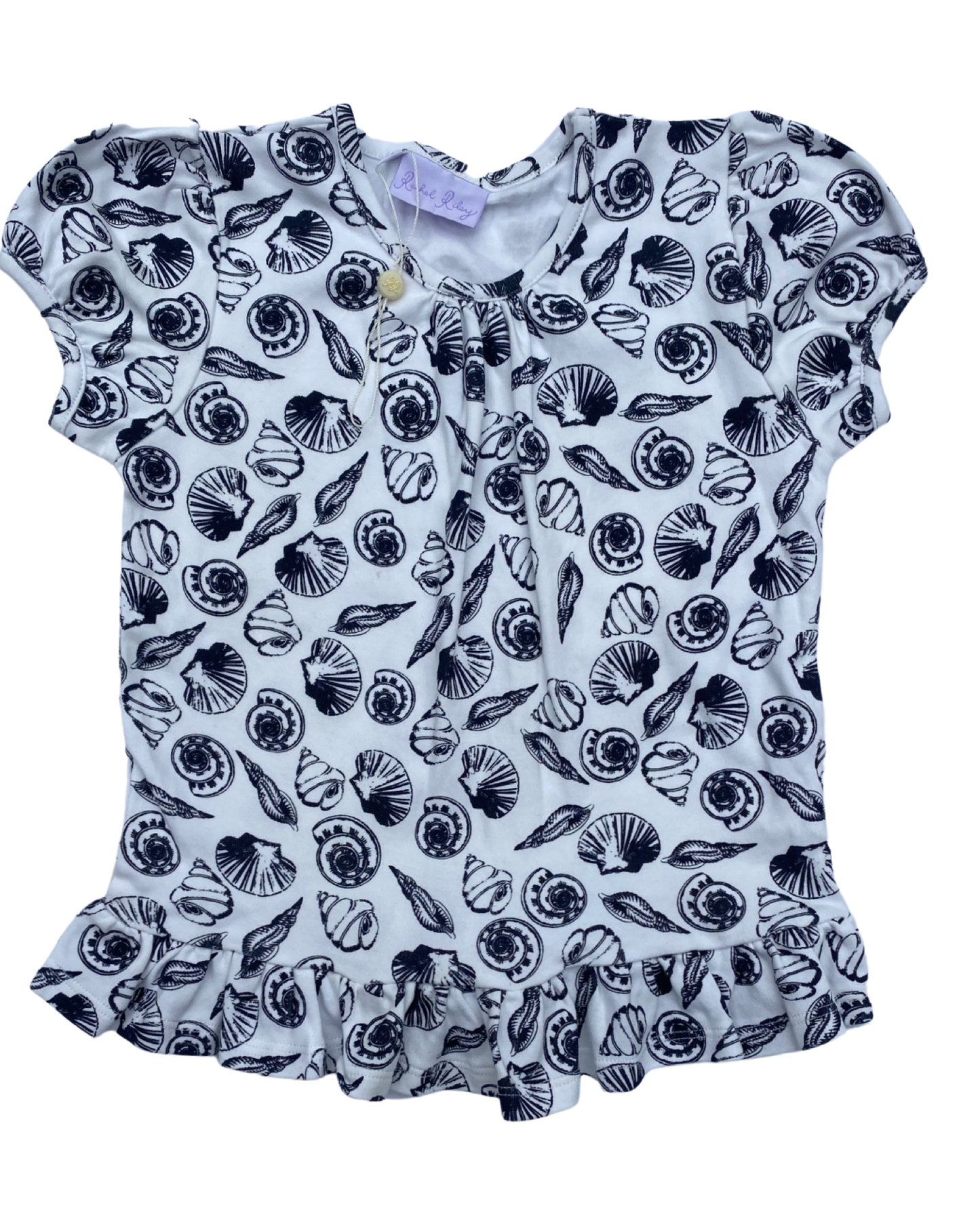 Rachel Riley shell print t shirt (size 2-3yrs)