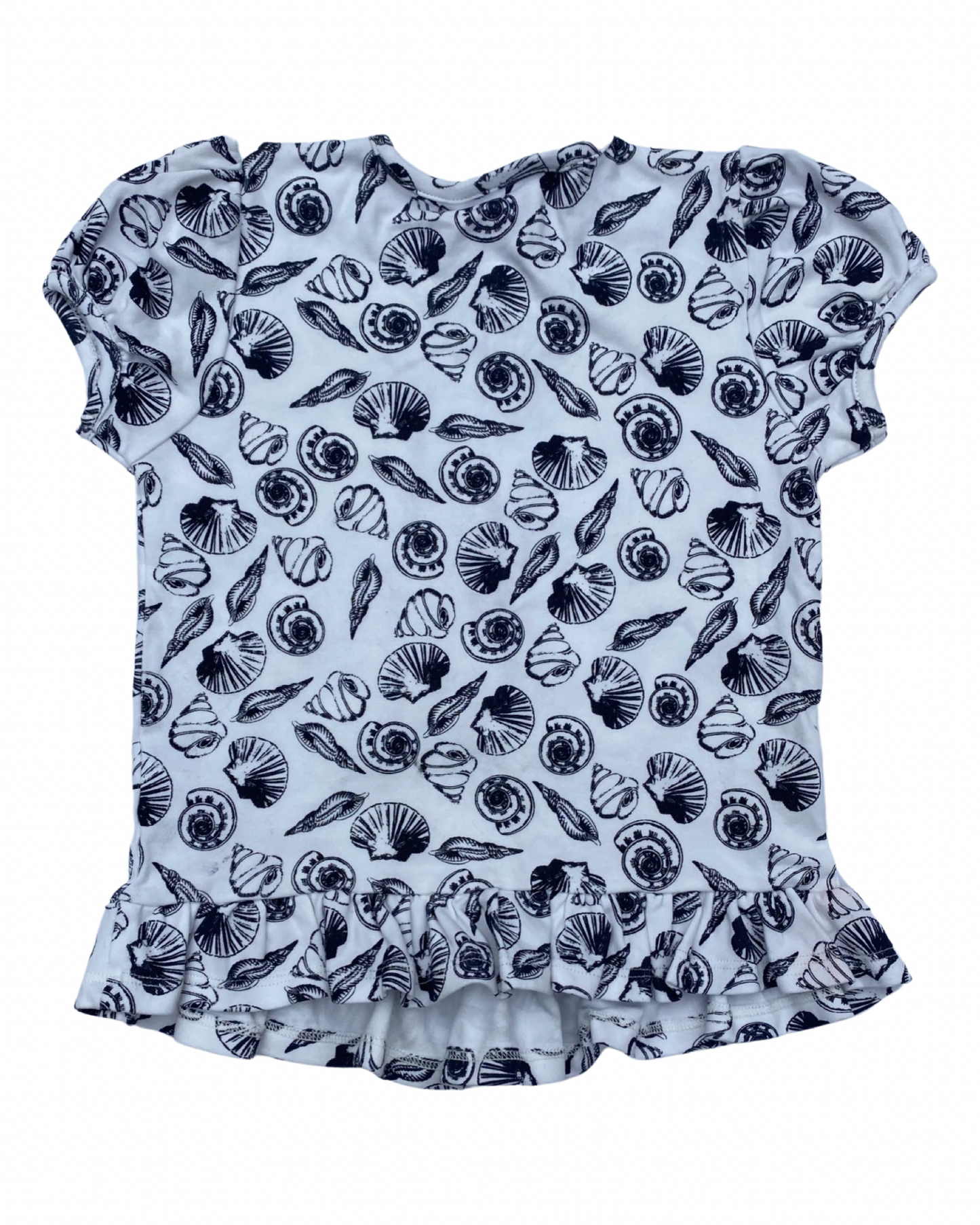 Rachel Riley shell print t shirt (size 2-3yrs)