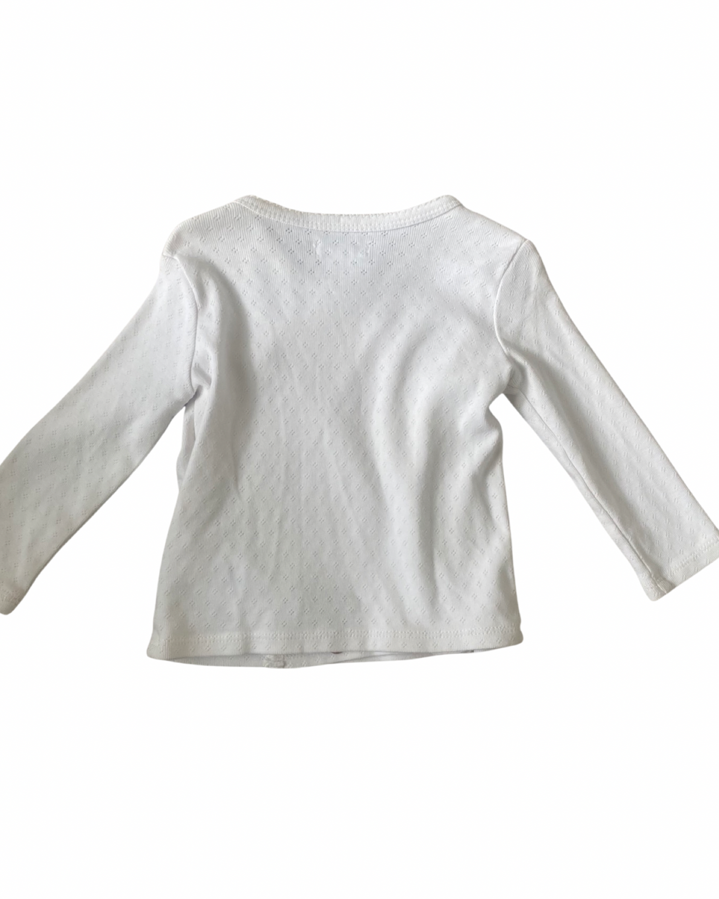Ralph Lauren cream pointelle knit top (size 6-9mths)