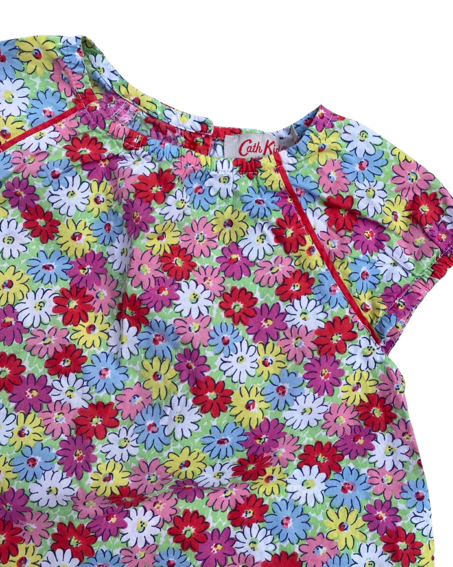 Cath Kitson floral print dress with matching nappy cover (9-12mths)