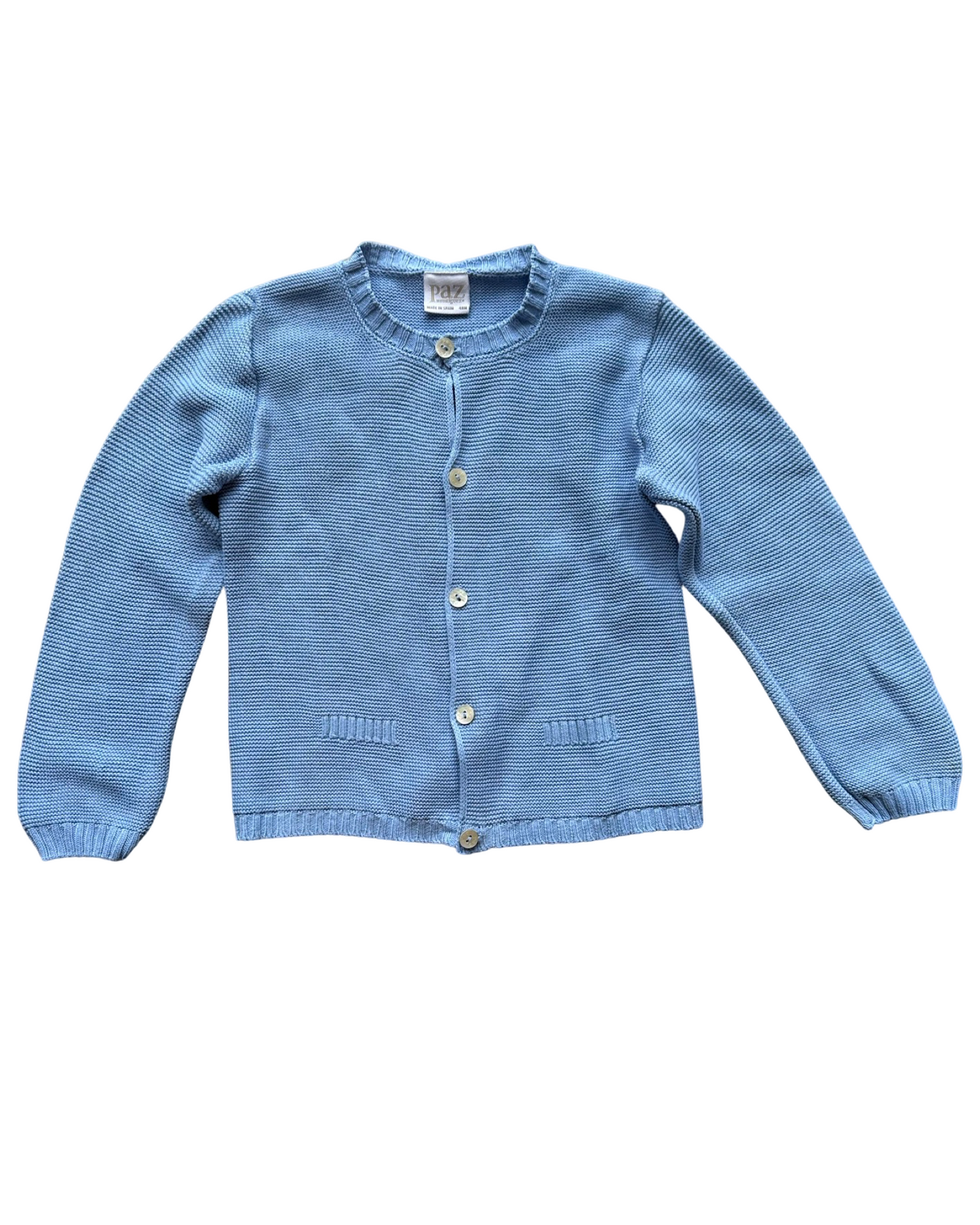 Paz Rodriguez knitted blue cardigan (size 3-4yrs)