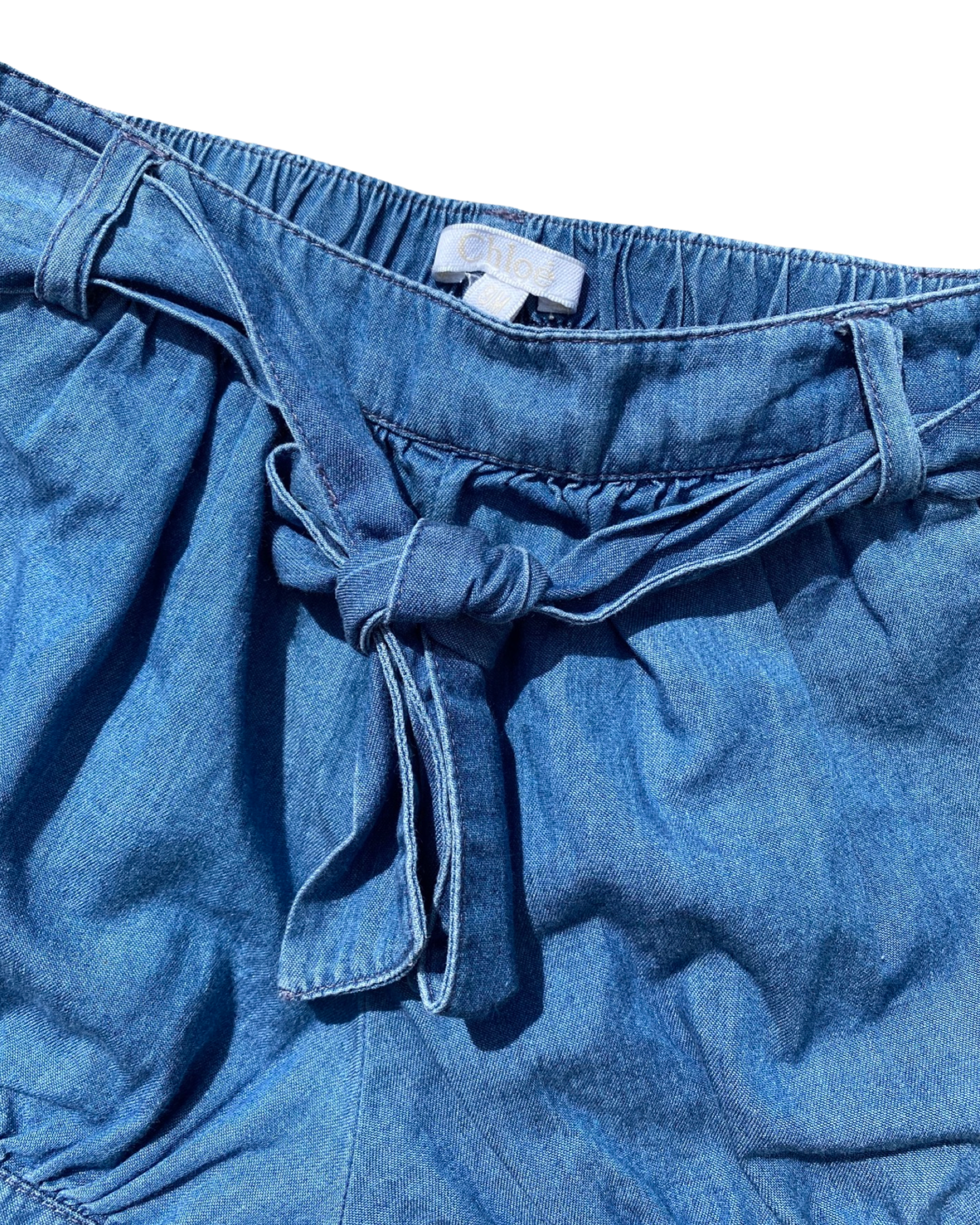 Chloé denim bloomer shorts (6-9mths)