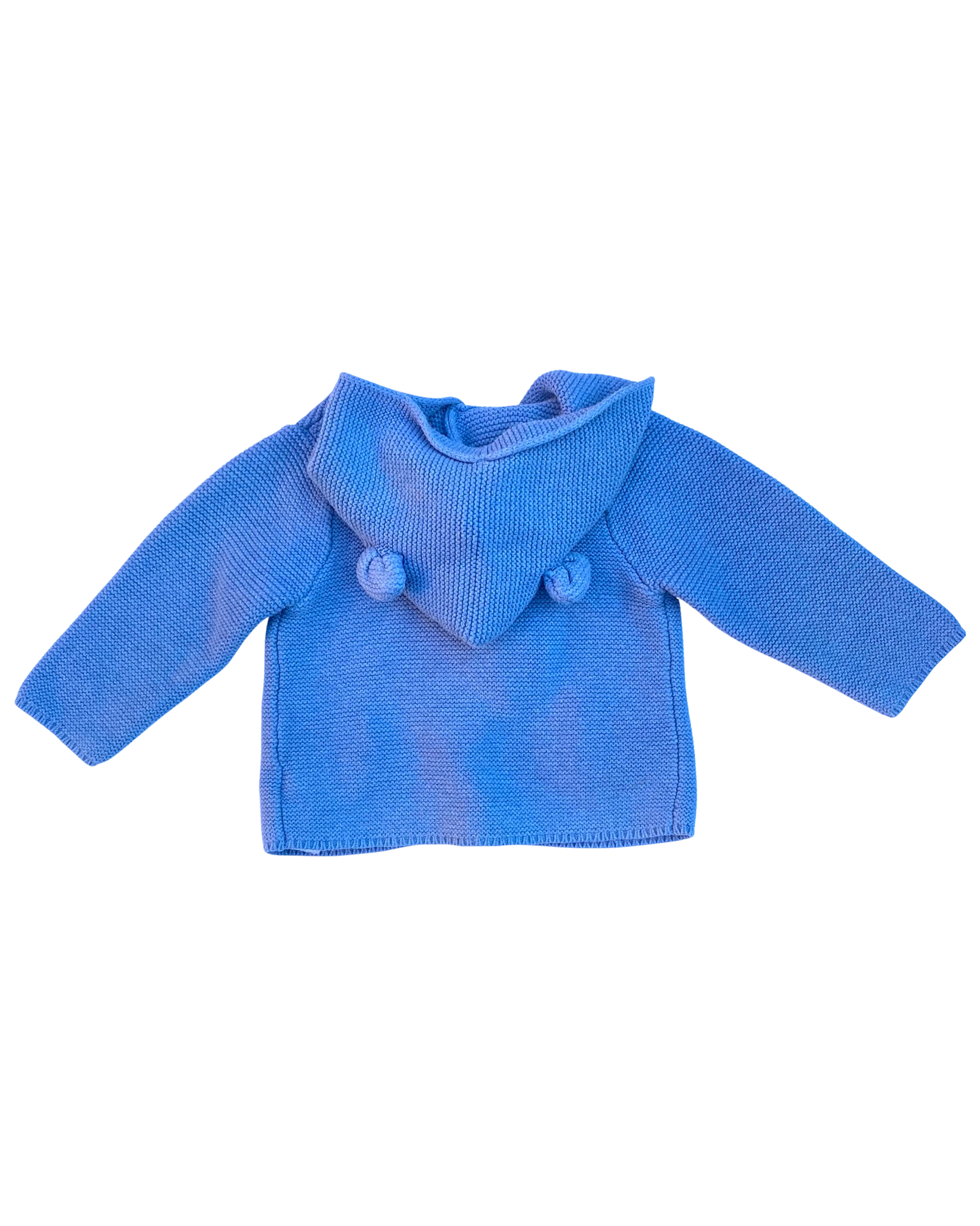 Baby Gap hooded Brannan Bear cardigan in blue marl (size 18-24mths)