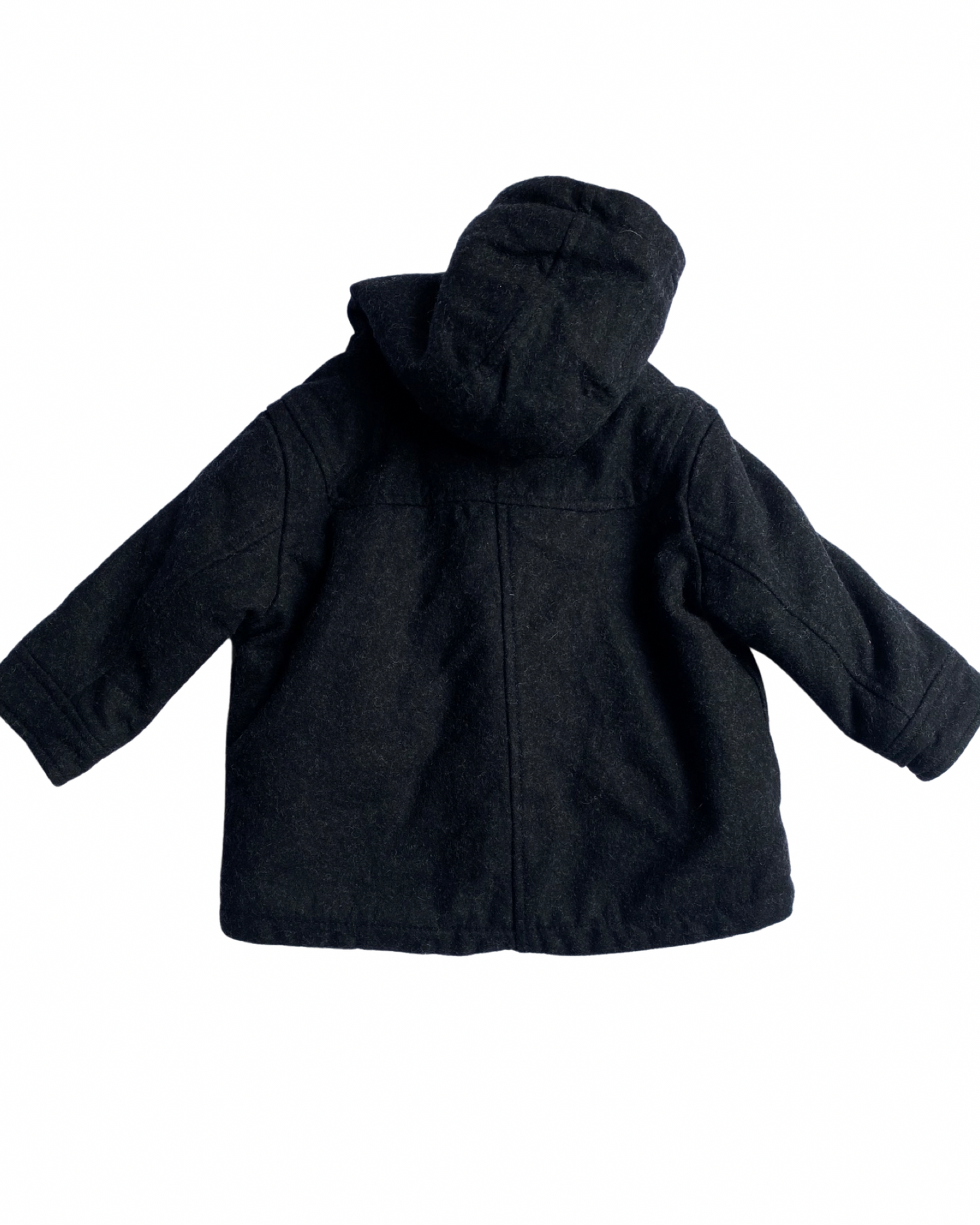 M&S flecked charcoal duffle coat (6-9mths)
