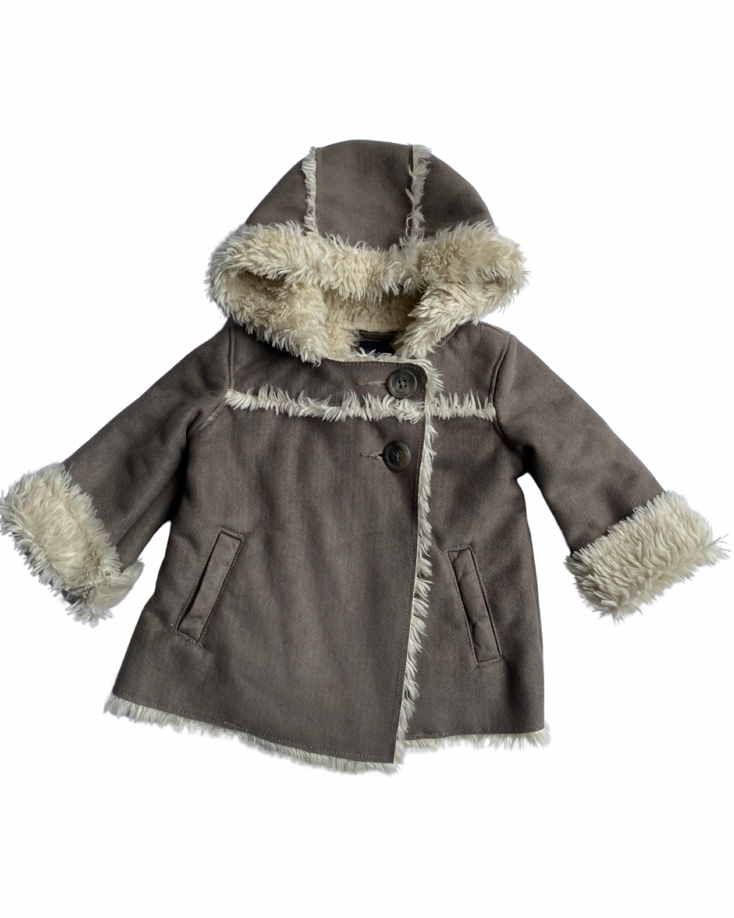 Baby Gap faux sheepskin hooded jacket (12-18mths)