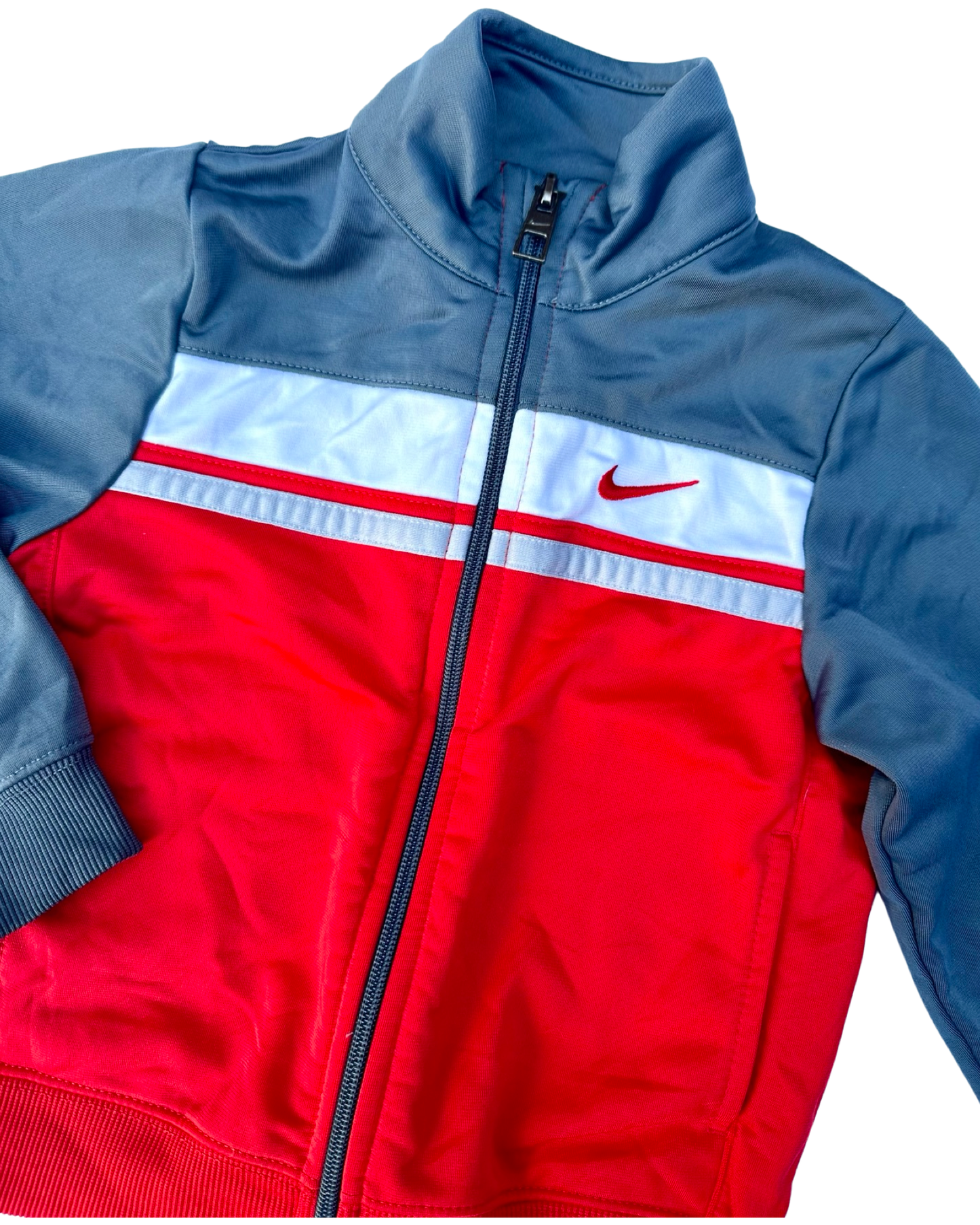 Nike grey/orange vintage track jacket (2-3yrs)