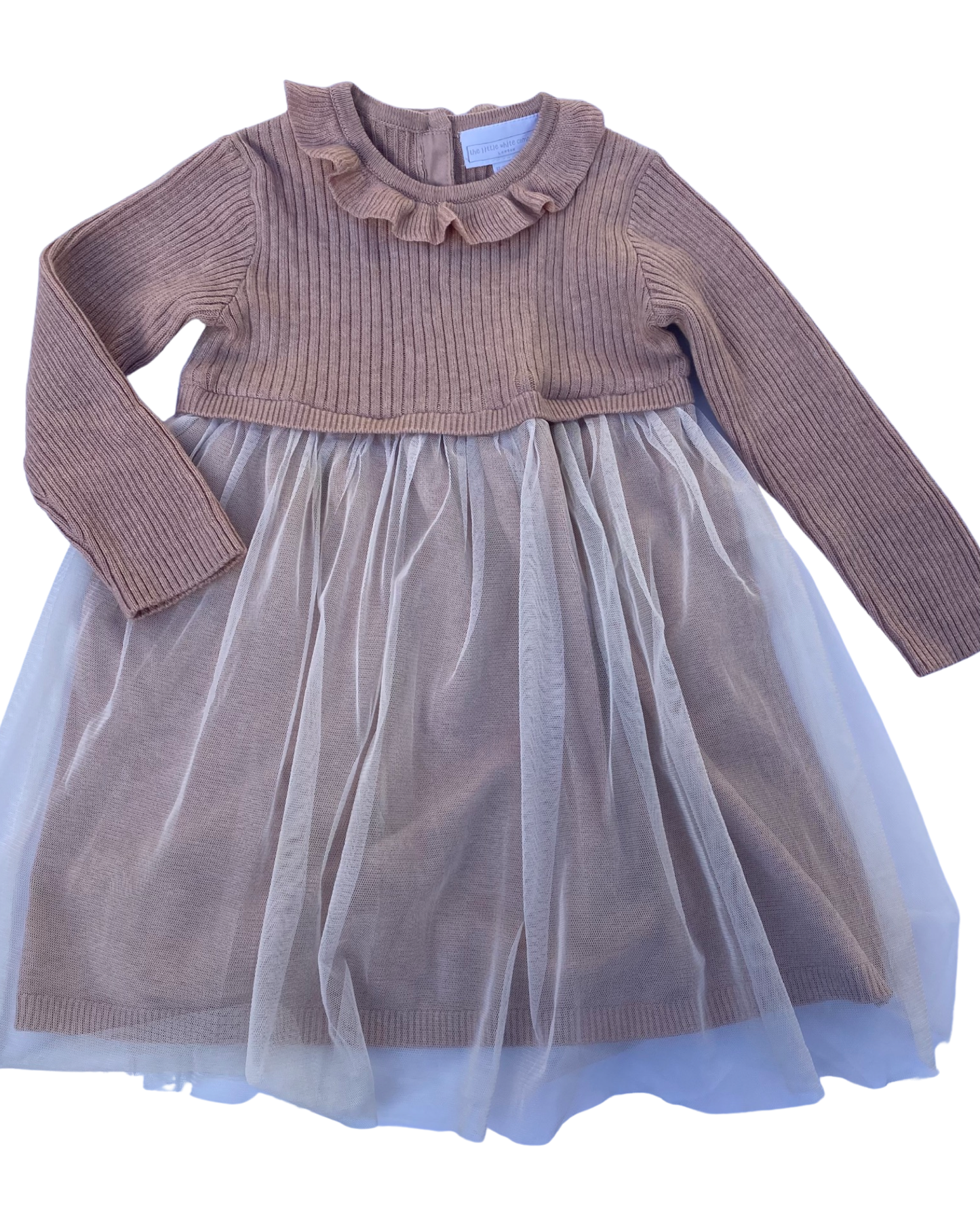 The Little White Company knitted party dress (size 12-18mths)