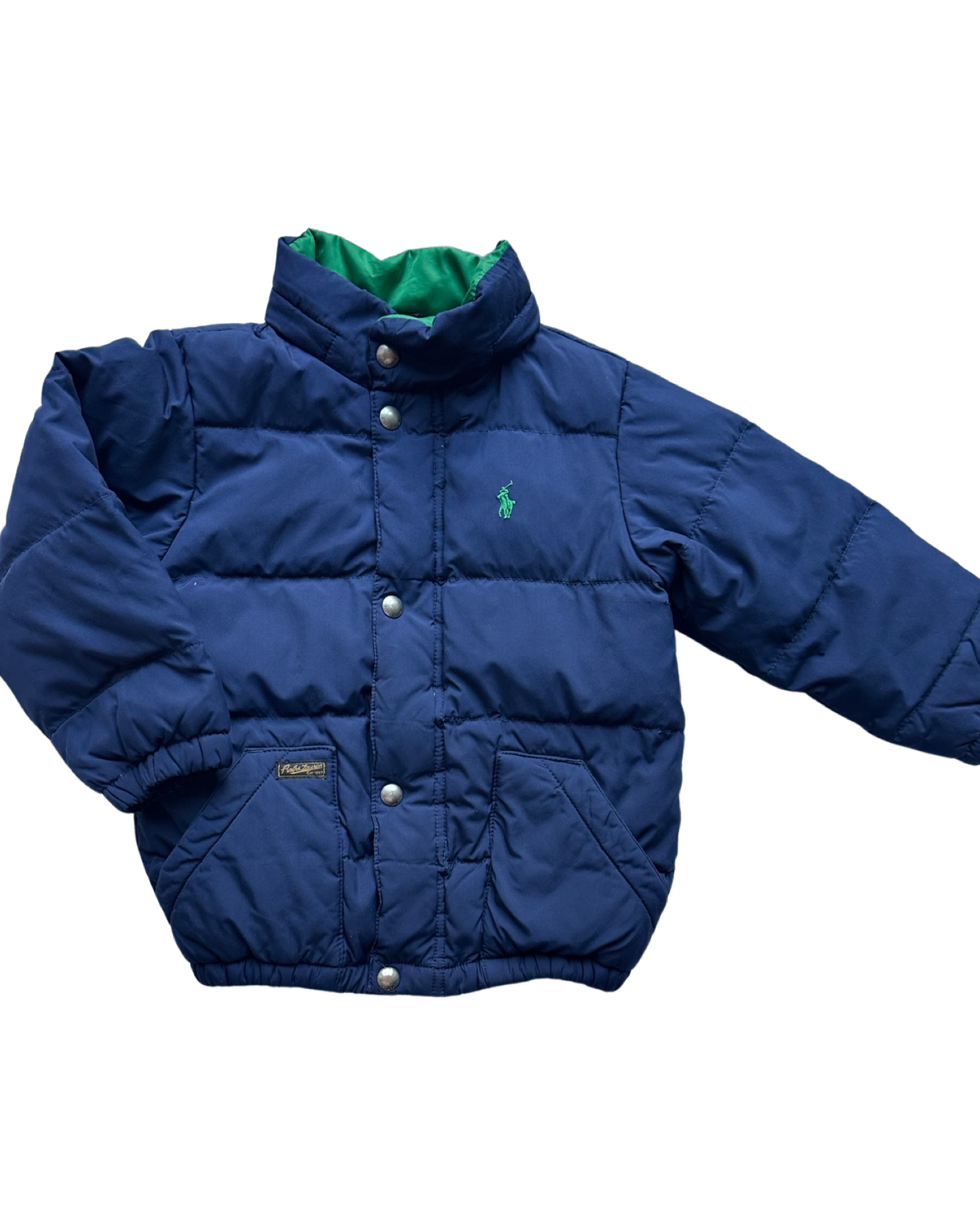Ralph Lauren navy puffer jacket (size 3-4yrs)