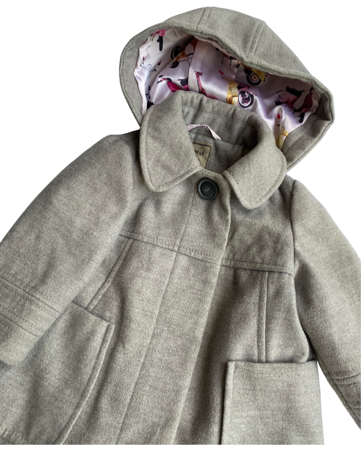 Next grey a line jacket (9-12mths)