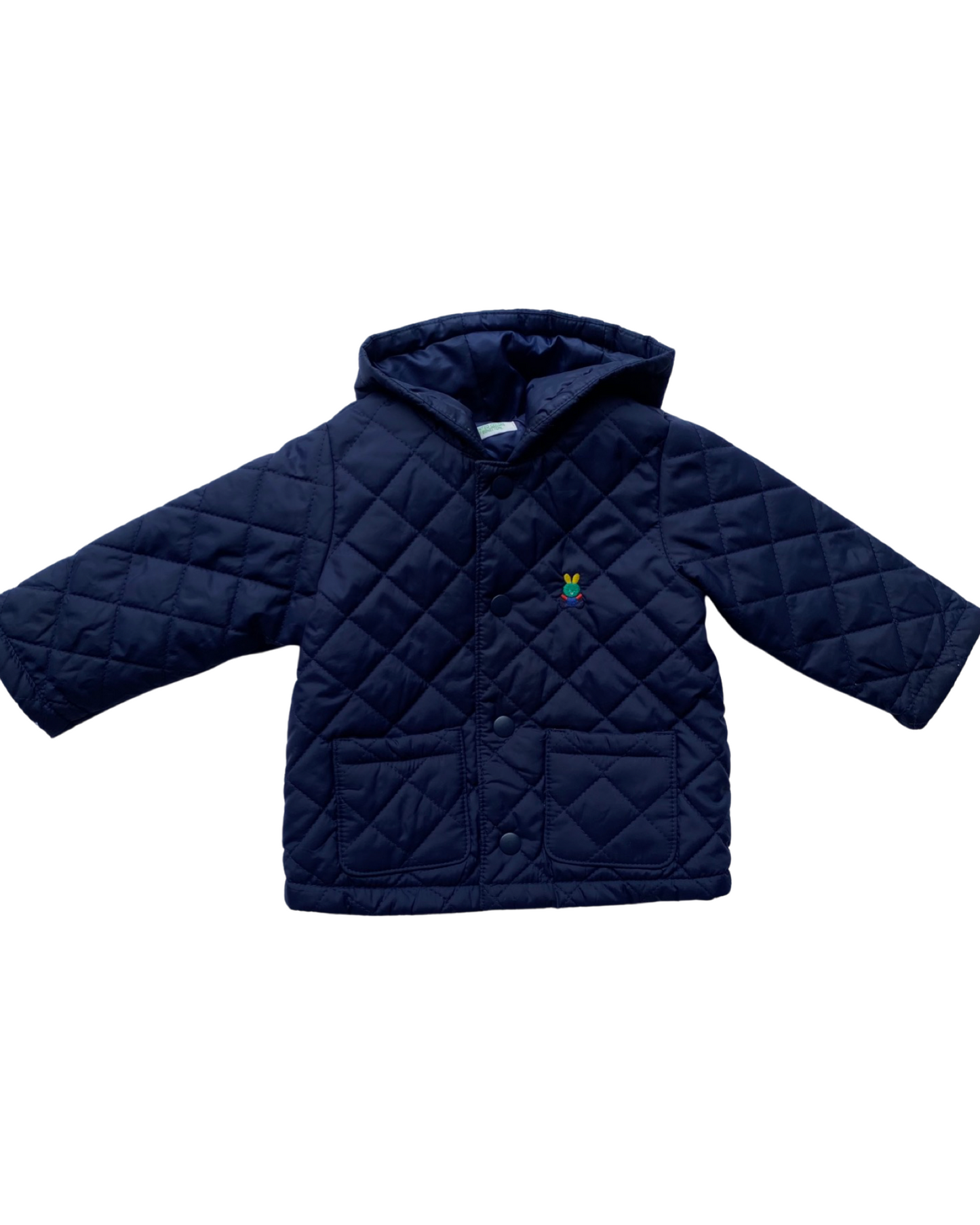 United Colours of Benetton quilted navy jacket (6-9mths)